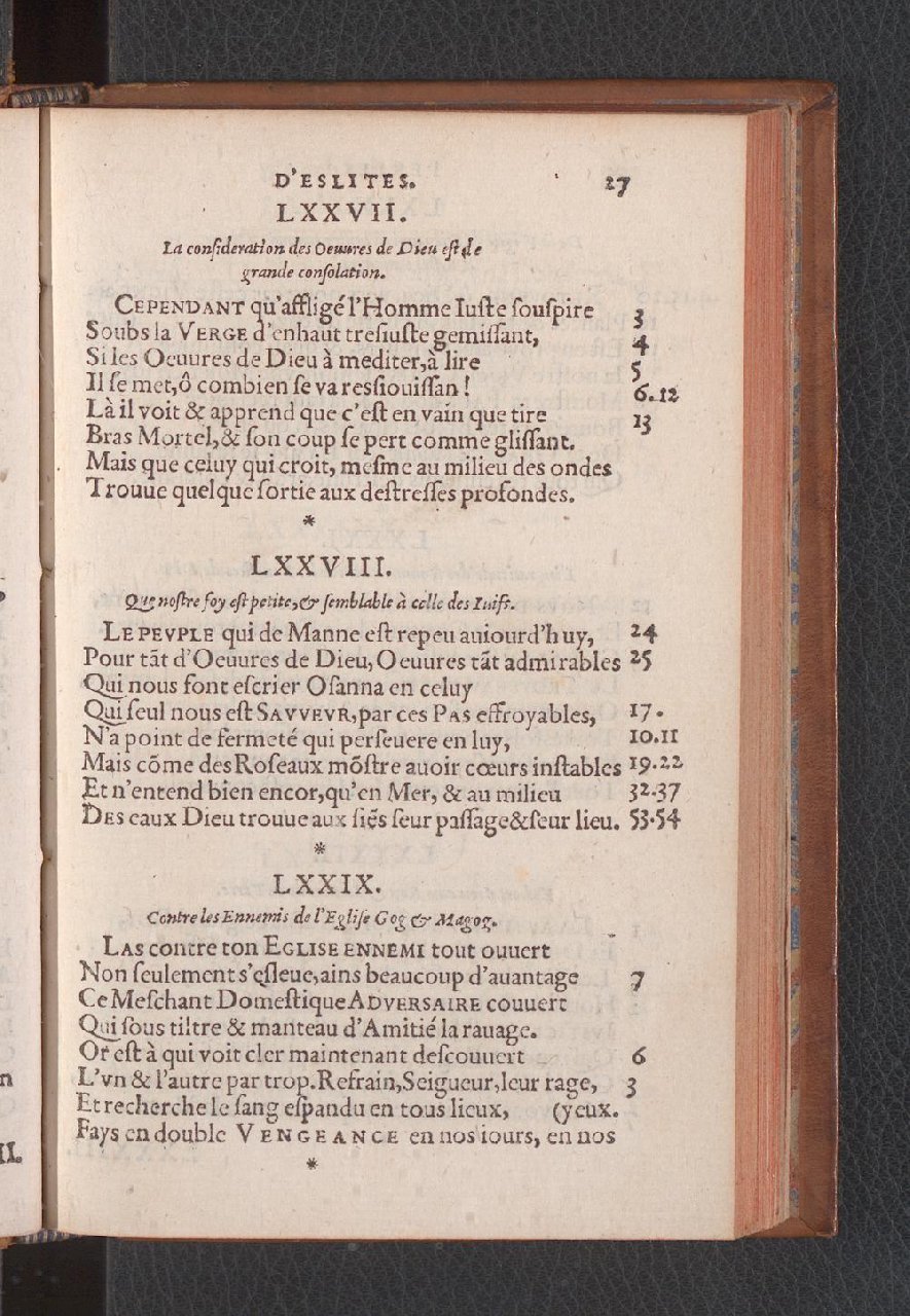 1577 - Jean de Laon - Trésor des 150 psaumes de David - Genève