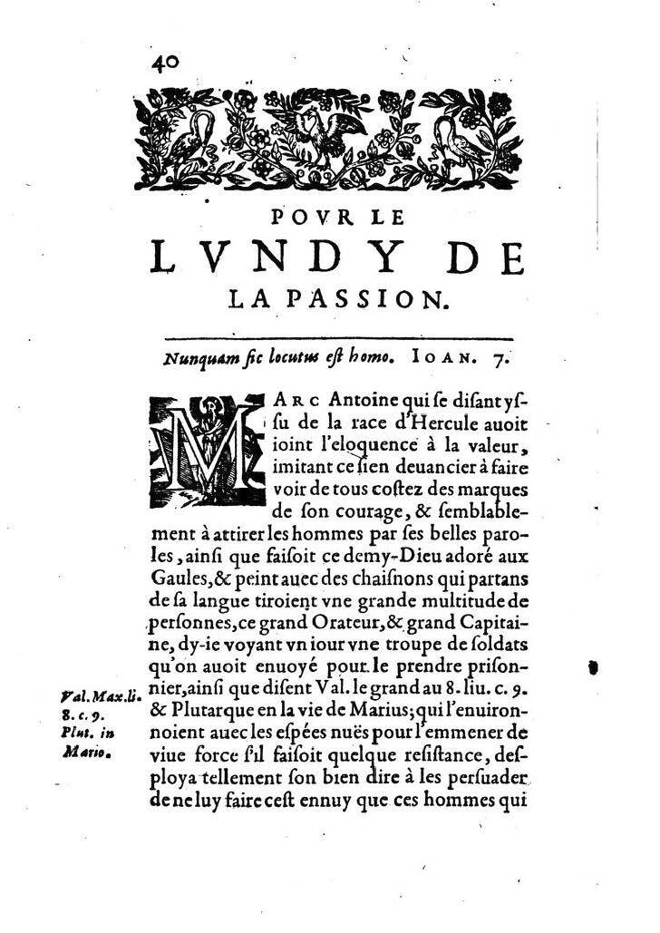 1607 - Nicolas Du Fossé - Trésor quadragésimal - T 02 - BM Lyon