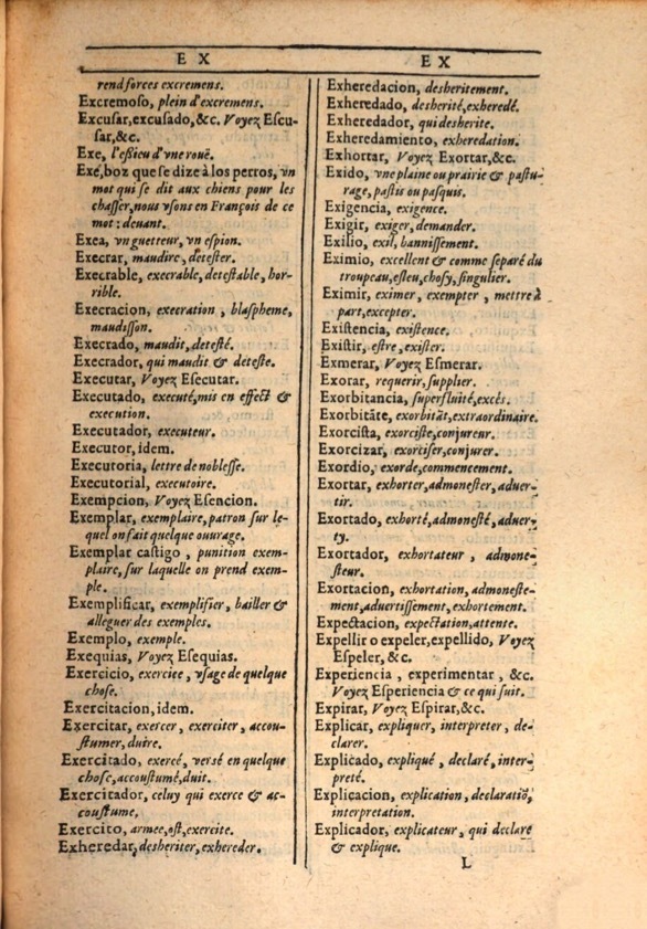 1607 - Marc Orry - Trésor des deux langues espagnole et française (Première et Seconde parties) - ÖNB Wien