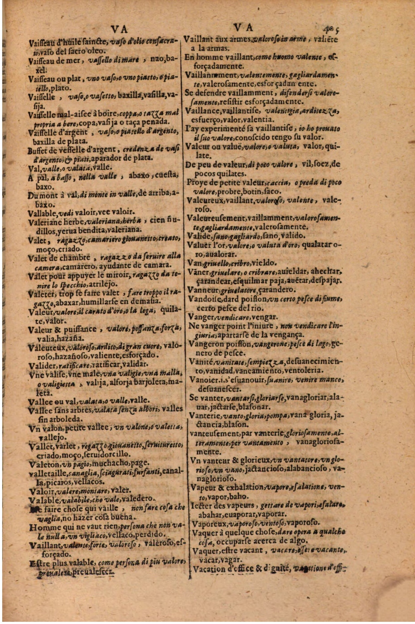 1616 - Pierre de la Rovière - Trésor des trois langues (Seconde partie) - BSB Munich