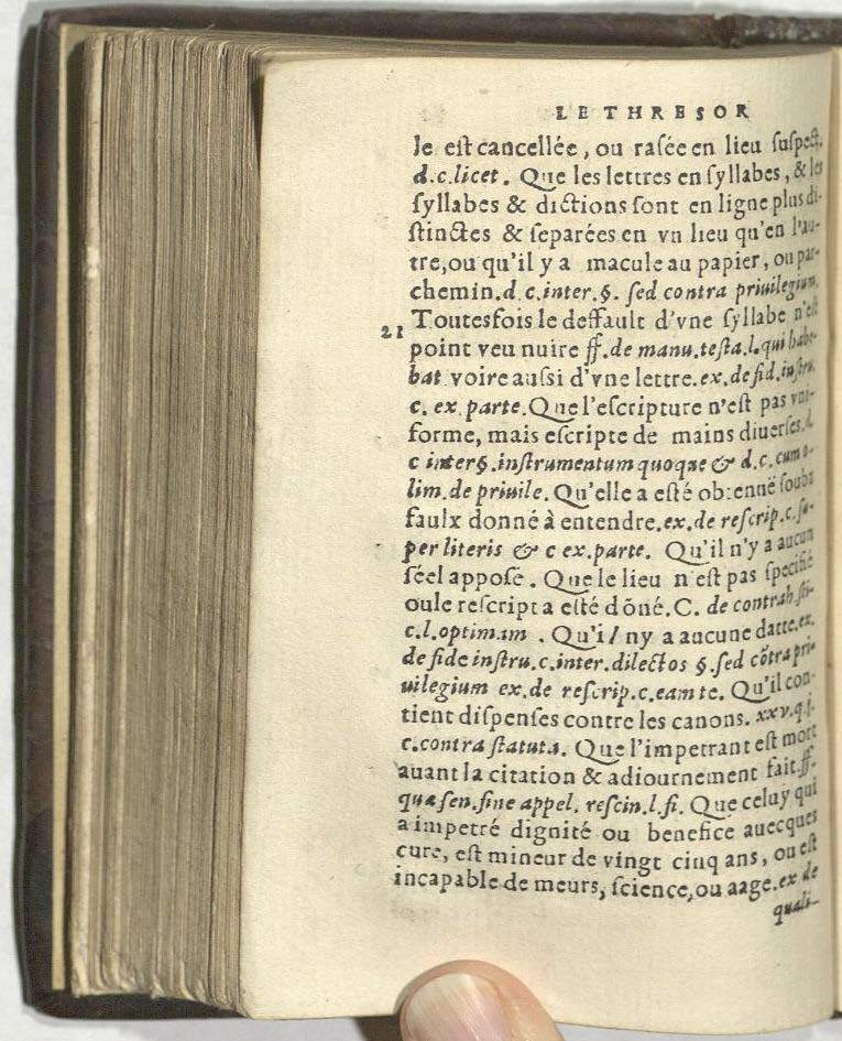 1552 - Vincent Sertenas - Trésor de pratique pour les juges - Kansas University 1552 - Vincent Sertenas - Trésor de pratique pour les juges - Kansas University