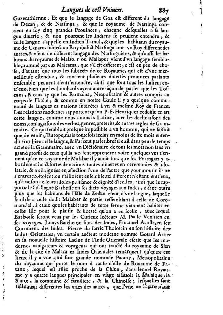 1613 - Matthieu Berjon - Trésor de l’histoire des langues de cet univers - BM Lyon