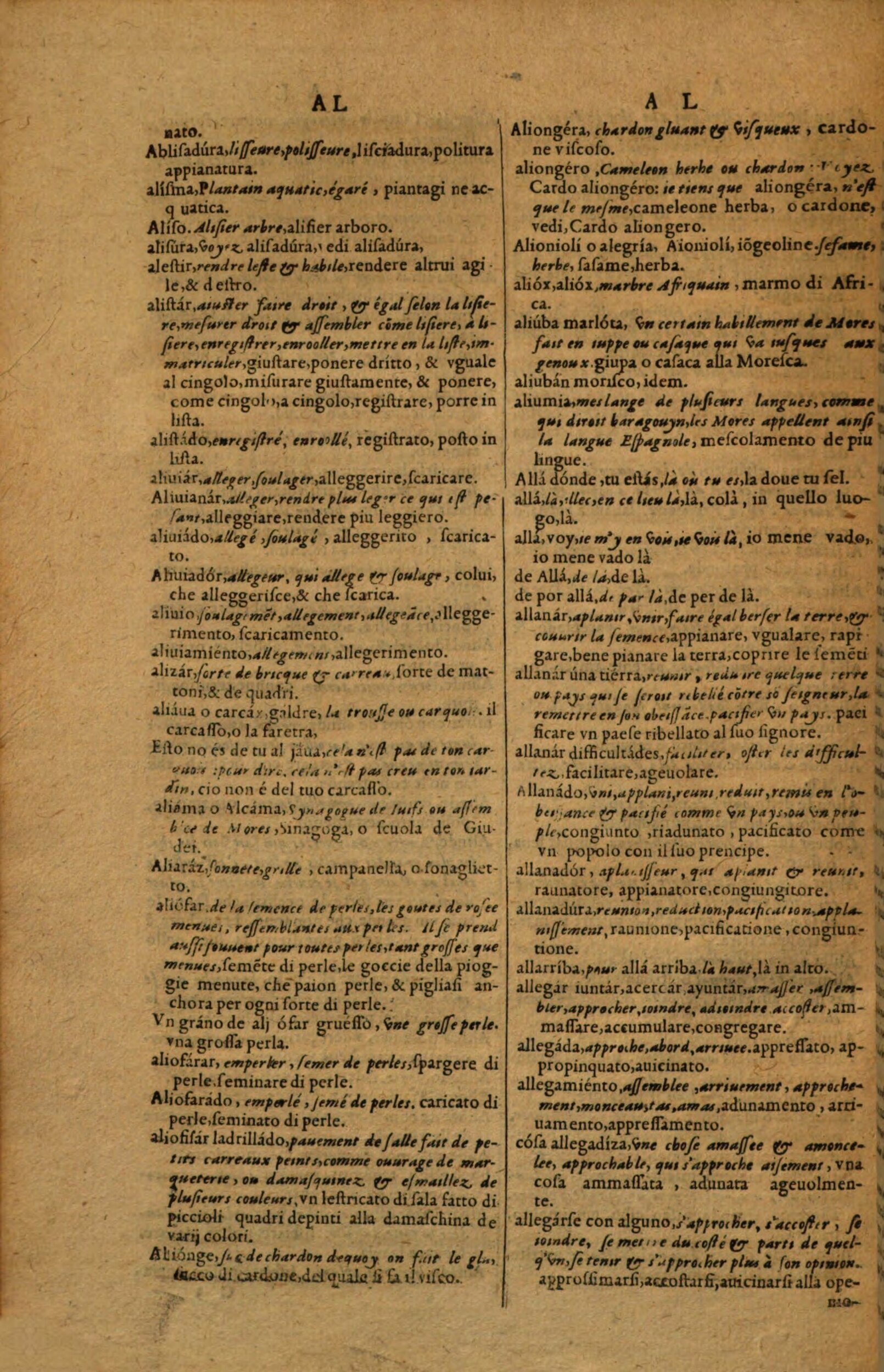1617 - Samuel Crespin - Trésor des trois langues espagnole, française et italienne (Première partie) - Regensburg