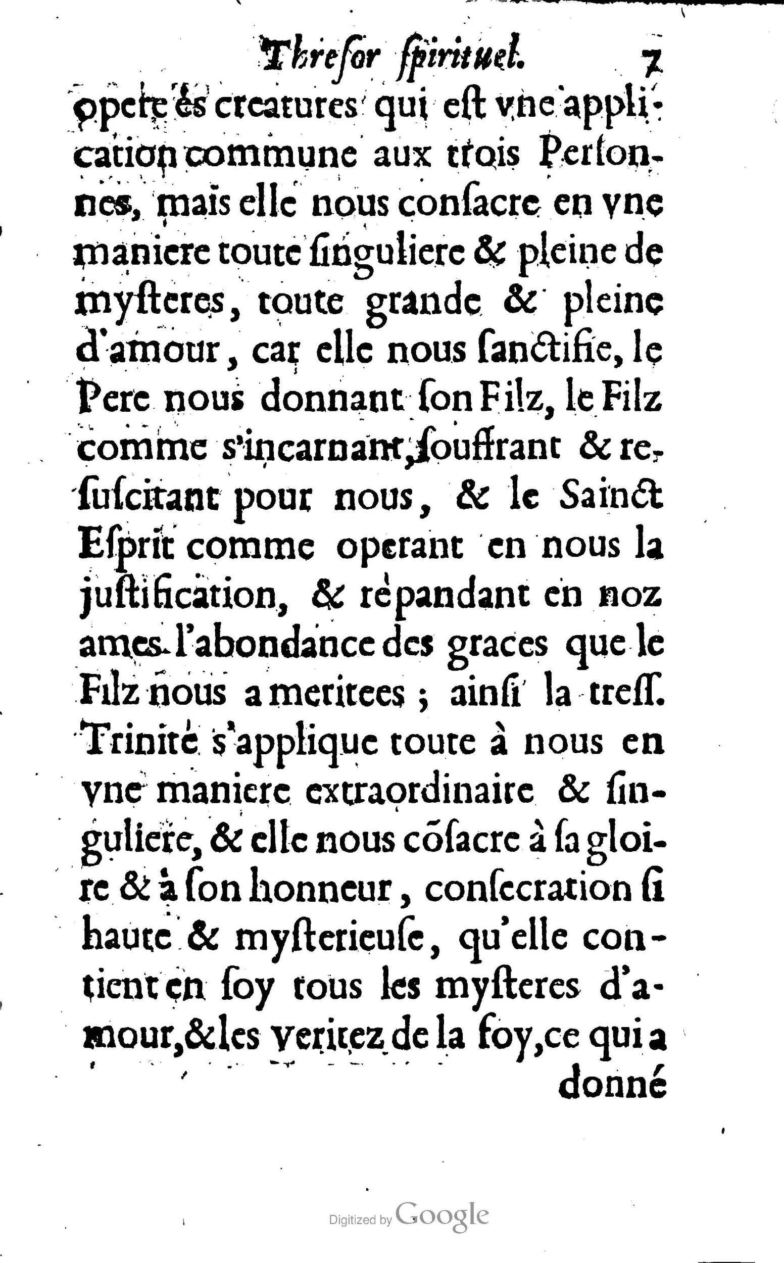 1633 - François Waudré - Trésor spirituel contenant les excellences du christianisme - BM Lyon