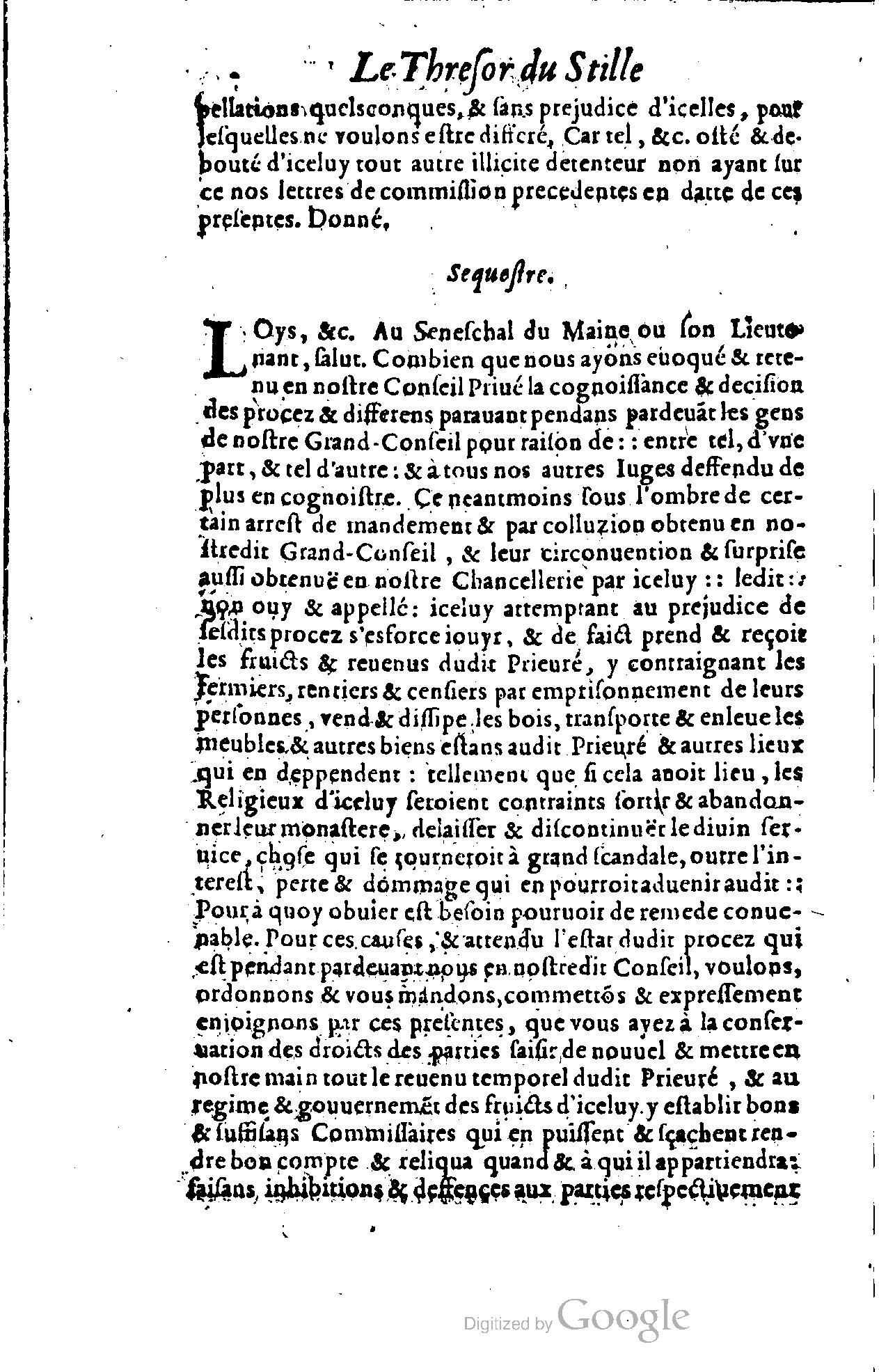 1614 - Jean Richer - Trésor du nouveau style et protocole de la chancellerie de France - BSB Munich