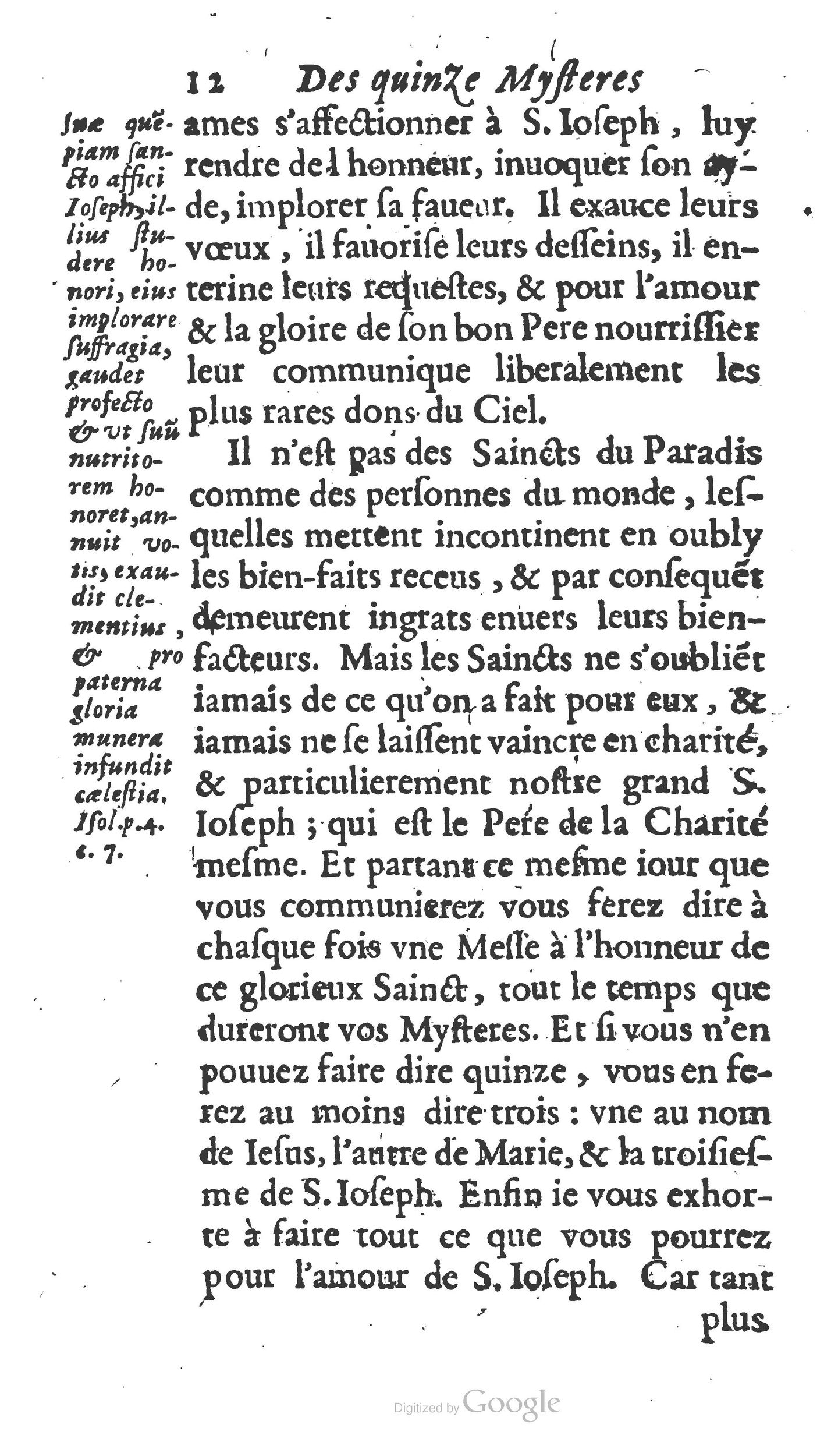 1654 - Antoine Jullieron - Trésor inestimable de Saint-Joseph - BM Lyon