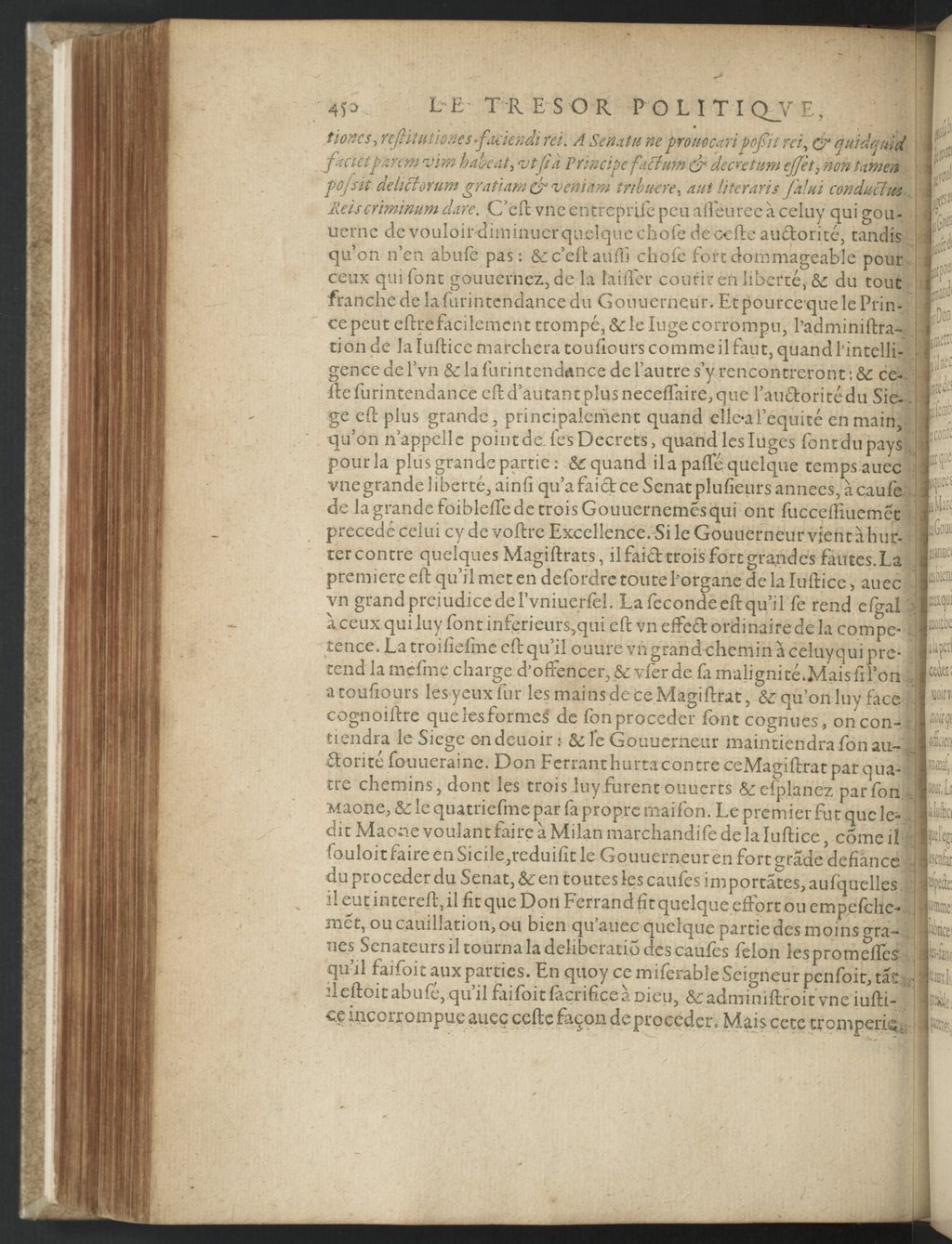 1608 - Nicolas Du Fossé - Trésor politique - BnF Tolbiac