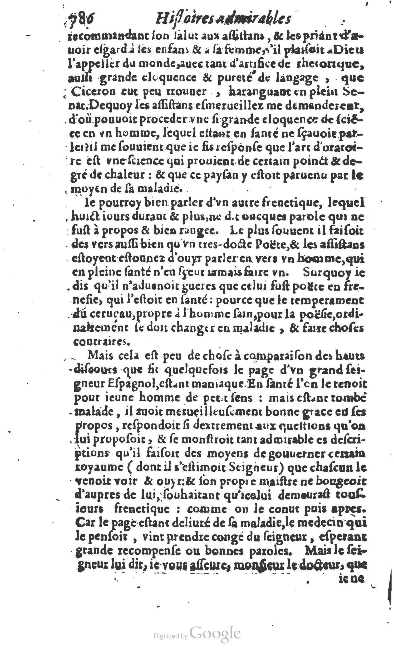 1610 - Paul Marceau - Trésor d’histoires admirables et mémorables - Princeton