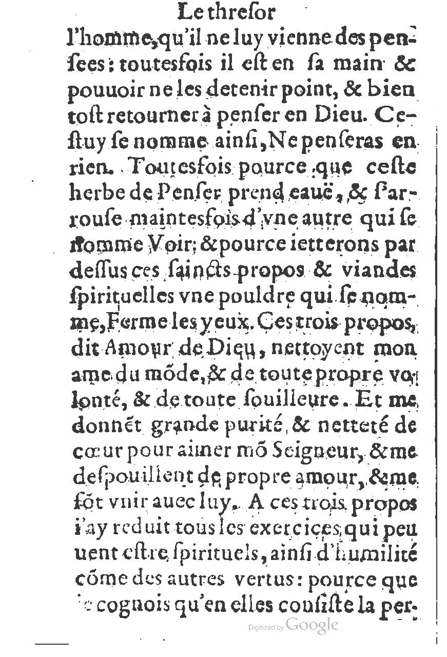 1578 - Guillaume Chaudière - Trésor de dévotion traitant de plusieurs belles vertus - BM Lyon