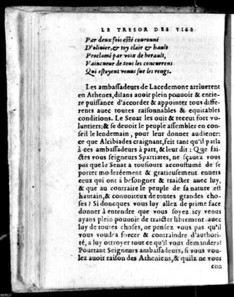 1574 - Benoît Rigaud - Trésor des vies de Plutarque - Avignon