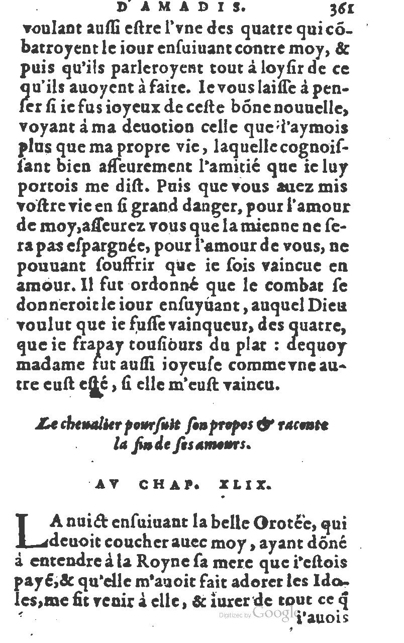 1582 - Jean Huguetan - Trésor des Amadis T. 1 - BM Lyon