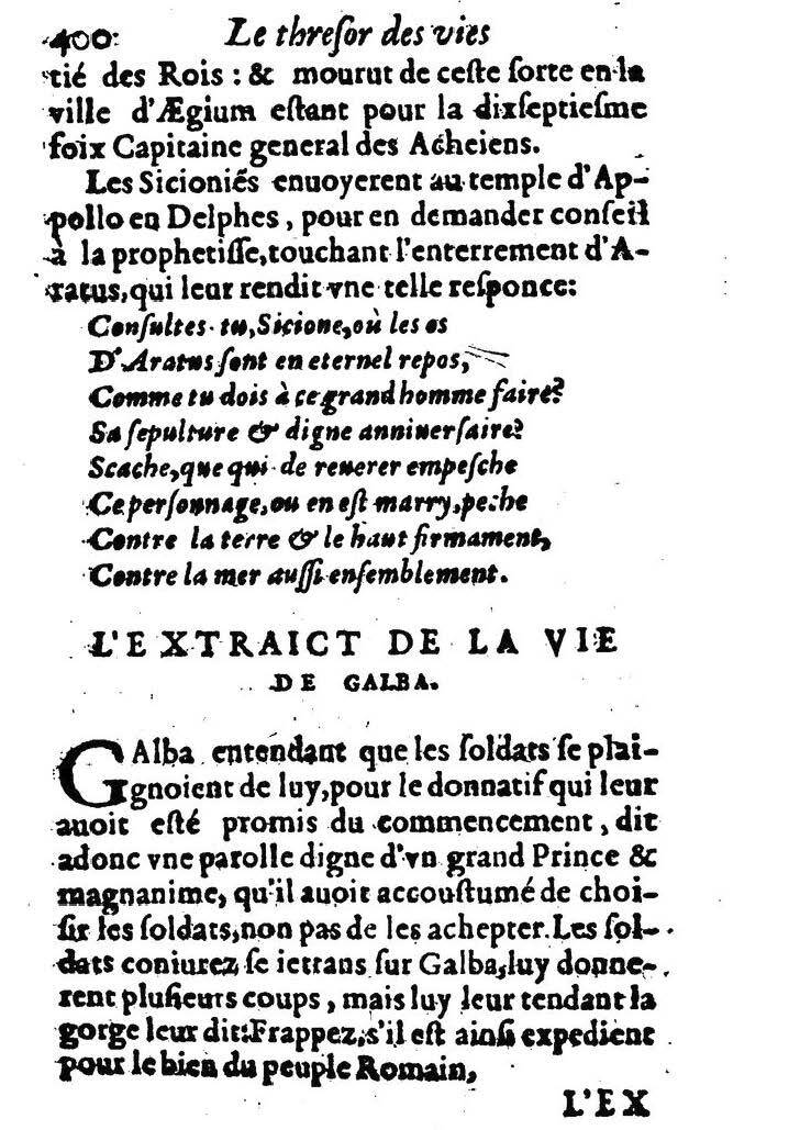 1611 - Pierre Rigaud - Trésor des vies de Plutarque - BM Lyon