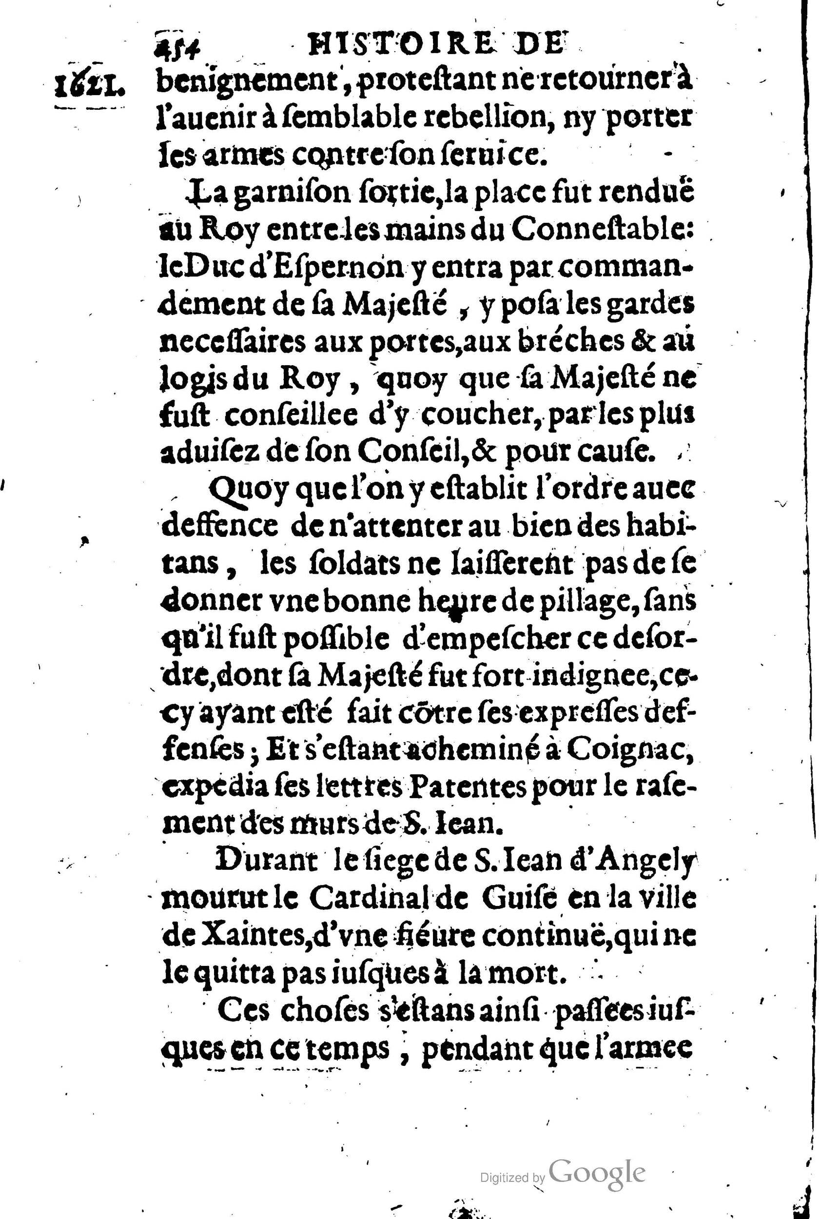 1623 - Joseph Bouillerot - Trésor de l’histoire générale de notre temps - BM Lyon