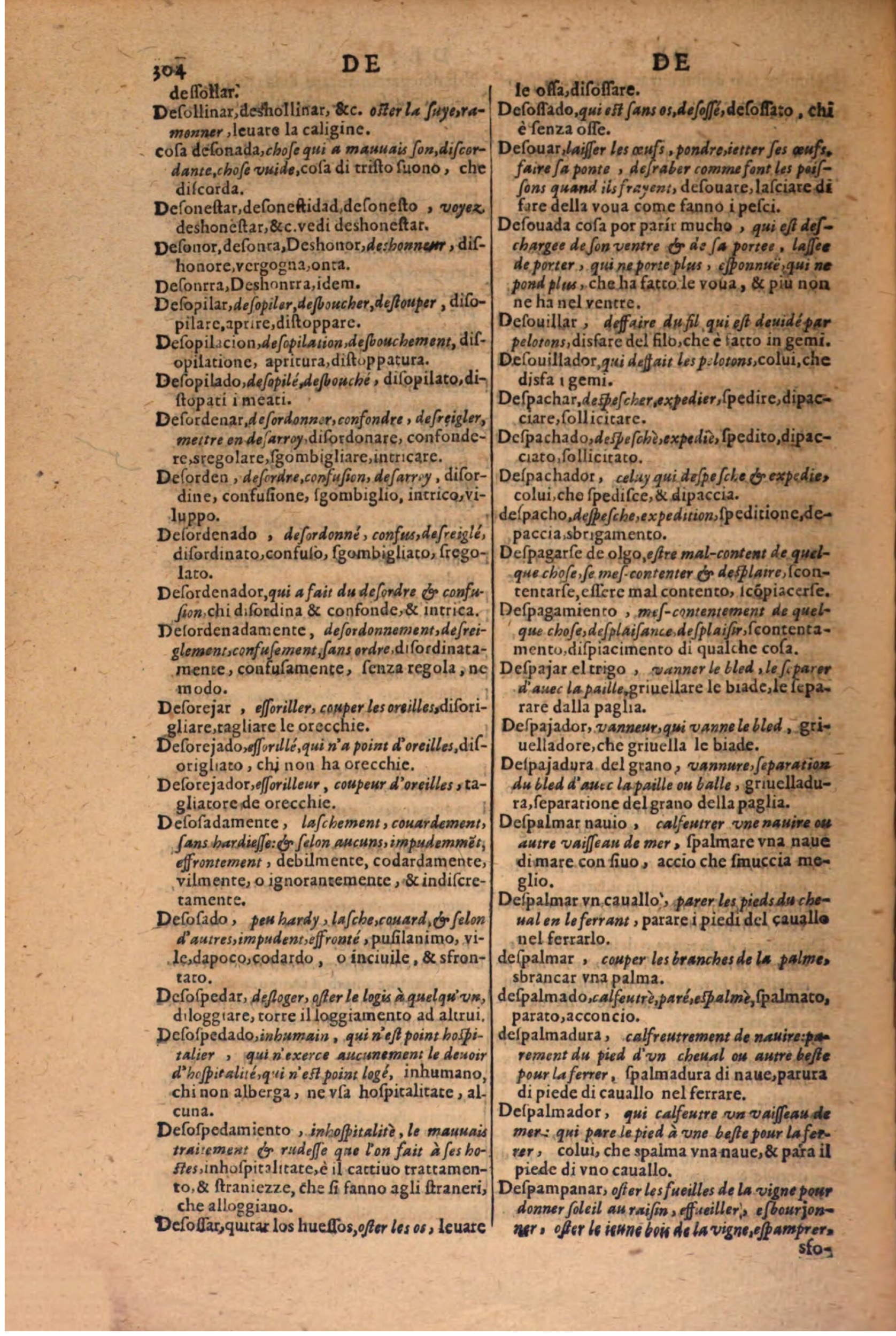 1606 - Samuel Crespin - Thresor des trois langues, francoise, italiene et espagnolle - BSB Munich