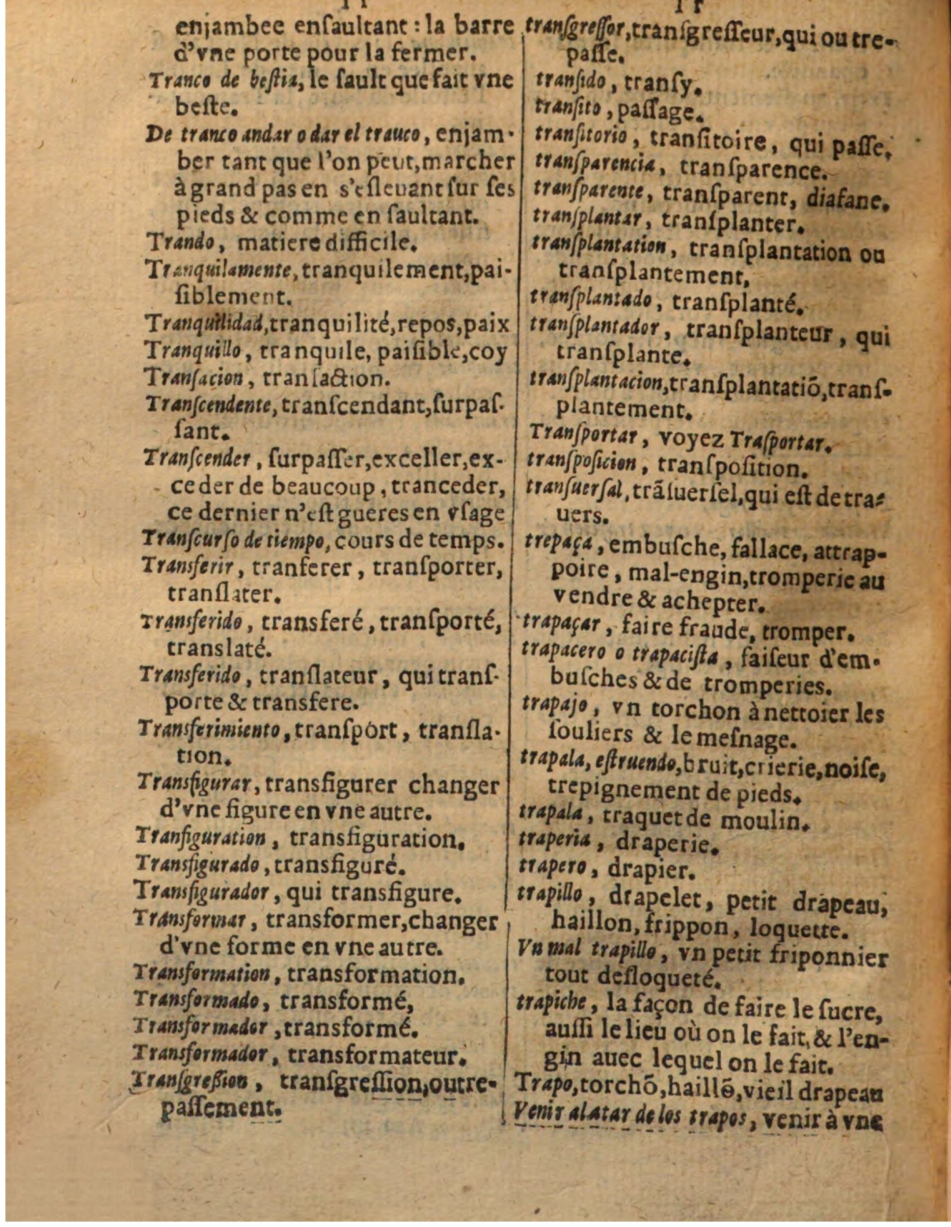 1625 - Hubert Antoine - Trésor des deux langues espagnole et française - Augsbourg