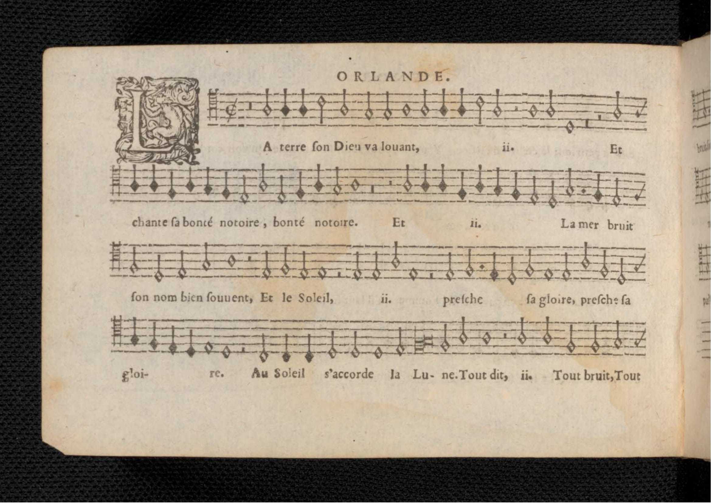 1576 - [Pierre de Saint-André] - Trésor de musique d’Orlande de Lassus Tenor - KBR Bruxelles