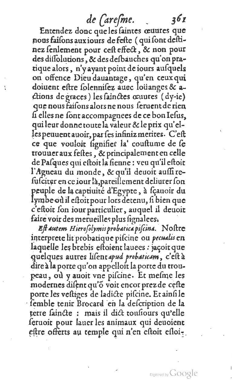 1607 - Nicolas Du Fossé - Trésor quadragésimal - T 01 - BM Lyon
