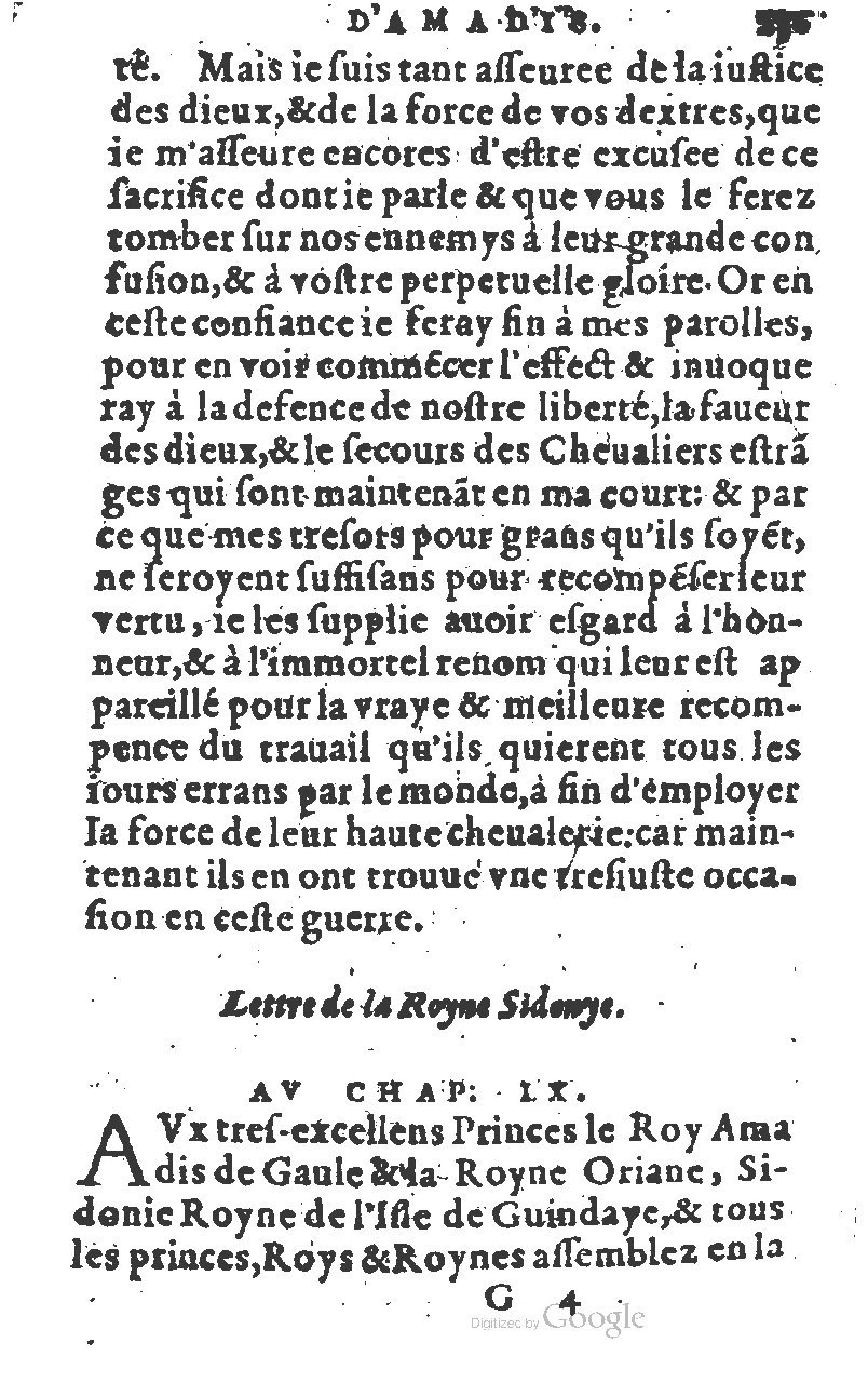 1582 - Jean Huguetan - Trésor des Amadis T. 1 - BM Lyon