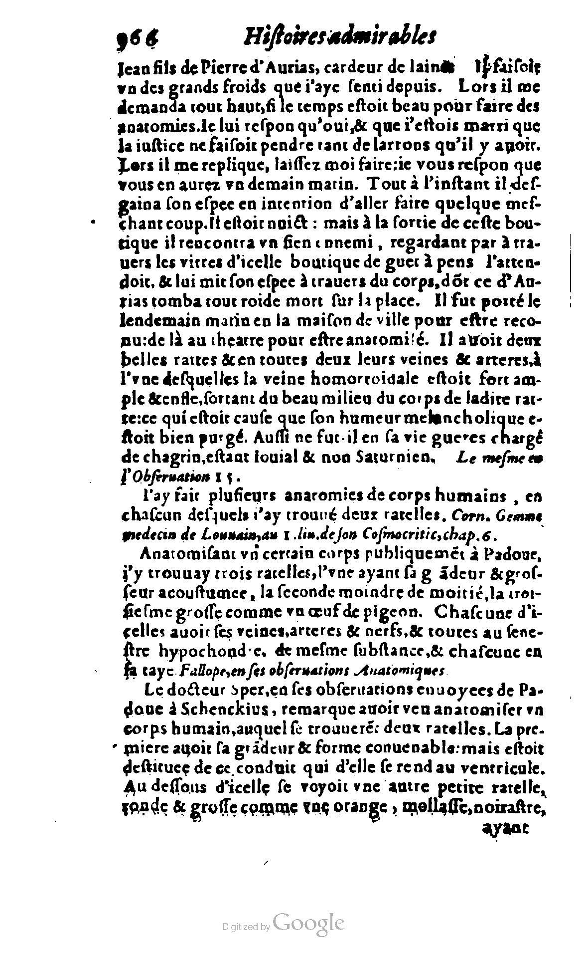 1620 - Samuel Crespin - Trésor d’histoires admirables et mémorables - BCU Lausanne
