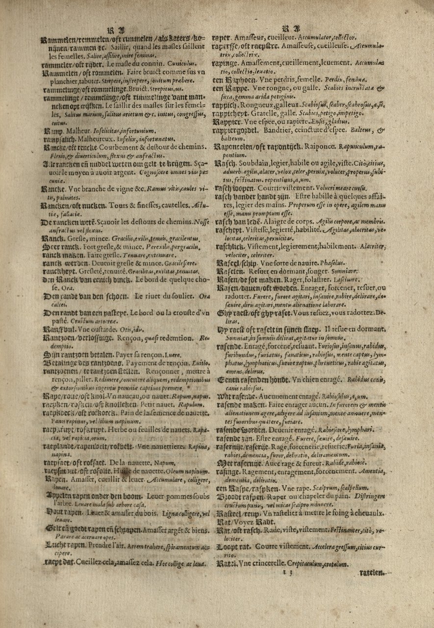 1573 - Christophe Plantin - Trésor du langage bas-allemand - Greifswald