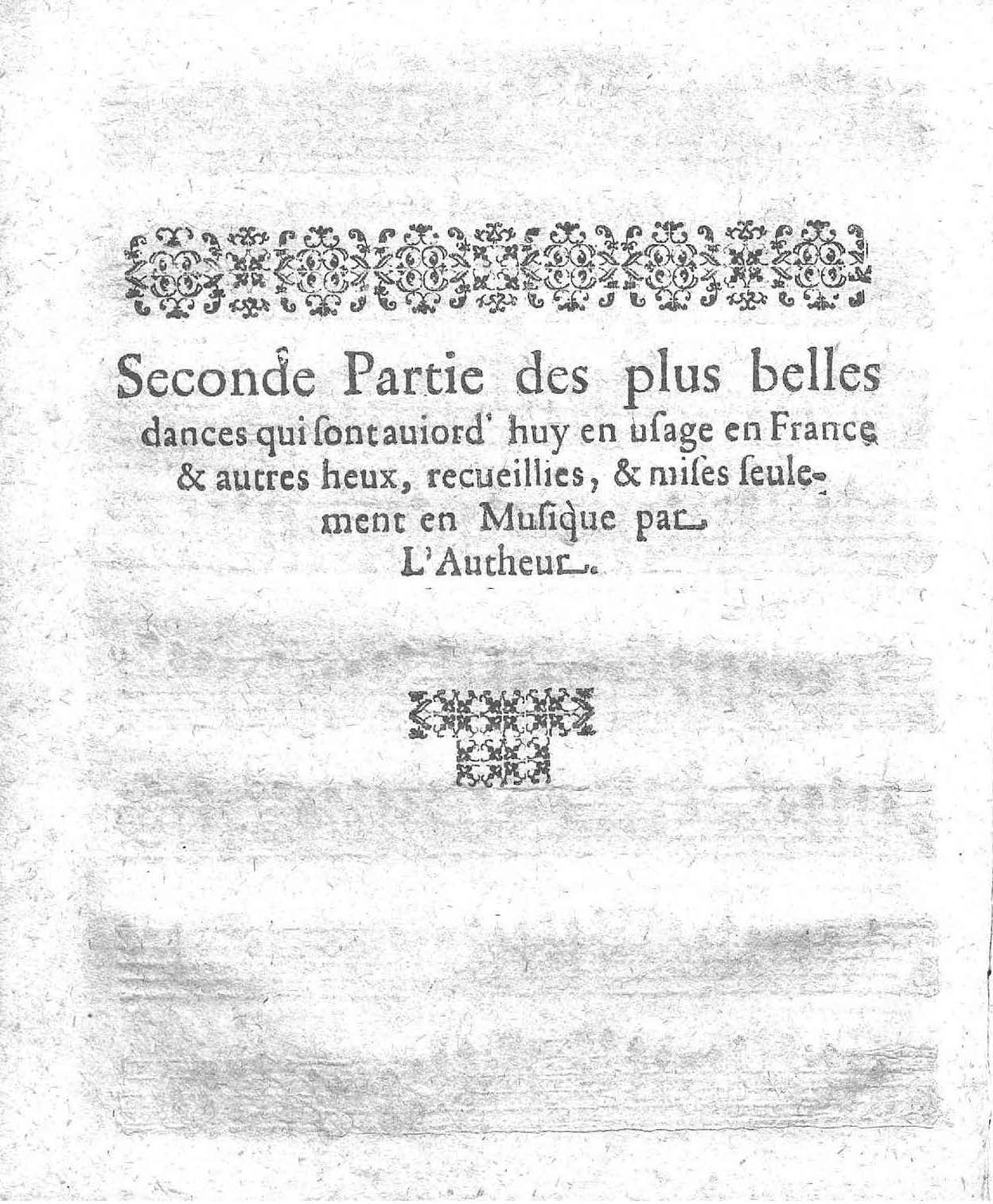 1621 - Jehan Weidnern - Trésor de toutes sortes de danses nouvelles à la française, allemande, espagnole, et italienne, à cinq et six parties - Vatican Apostolic Library