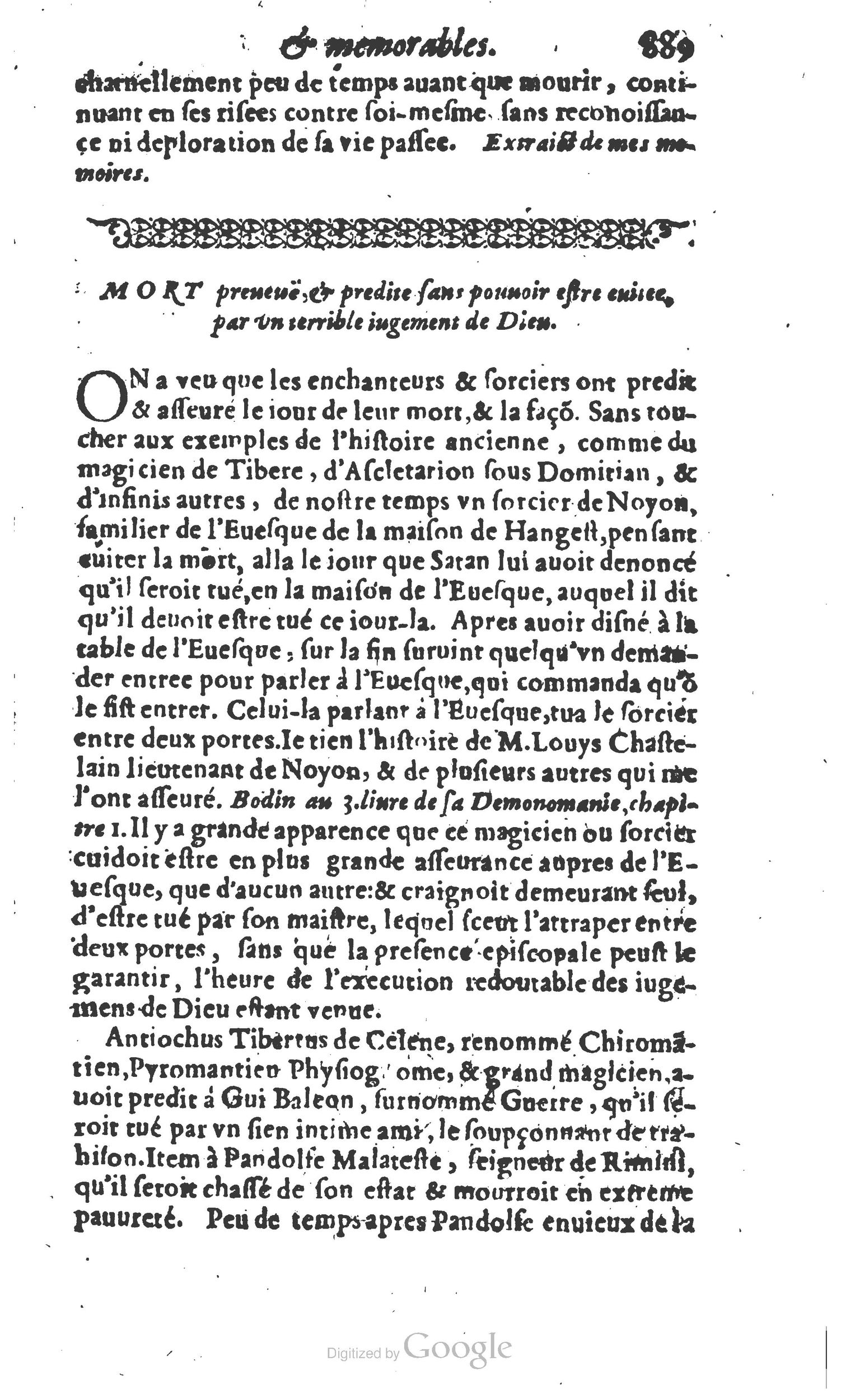 1610 - Paul Marceau - Trésor d’histoires admirables et mémorables - Princeton