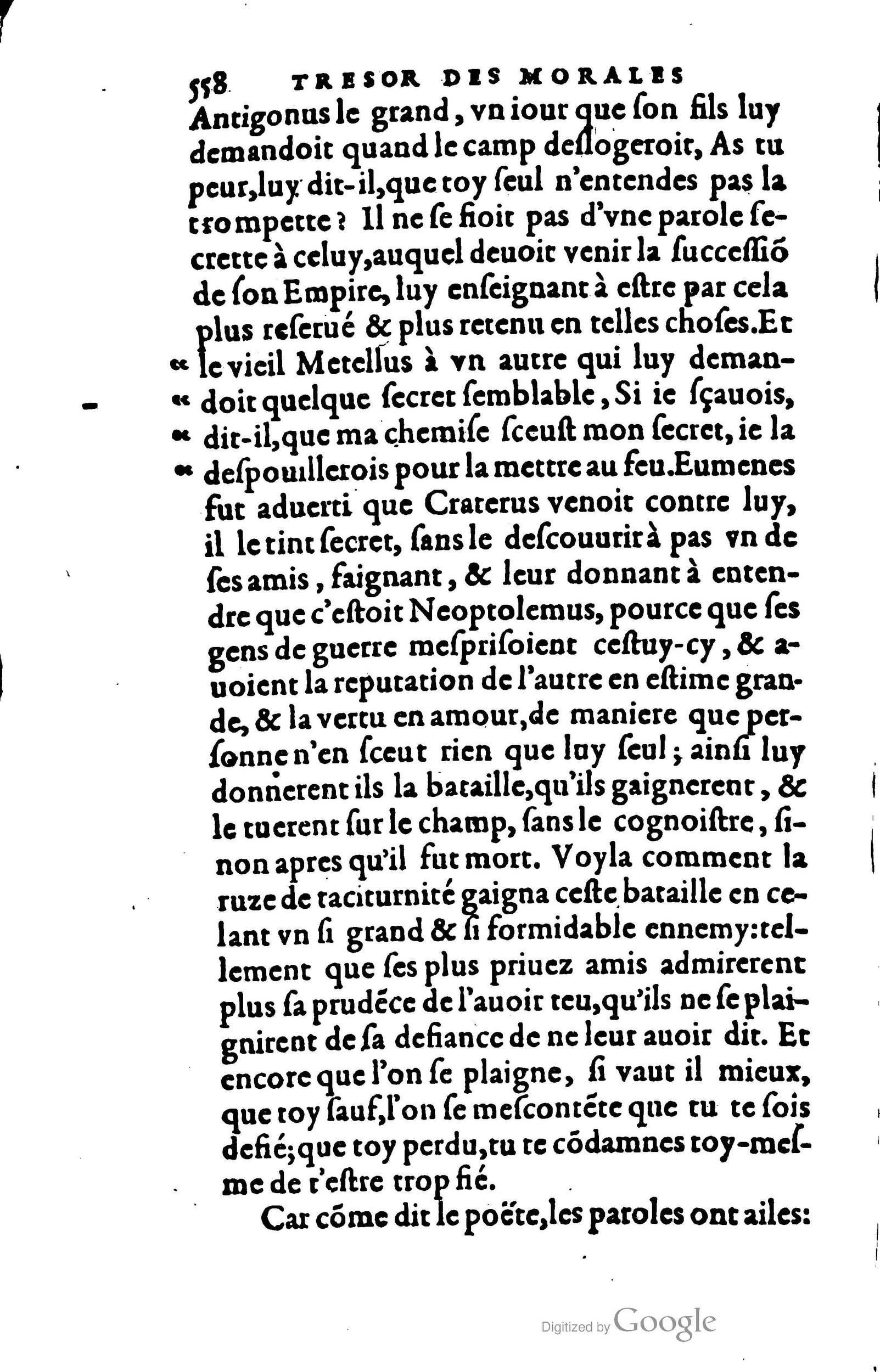 1578 - Jean Poupy - Trésor des morales de Plutarque - BSB Munich