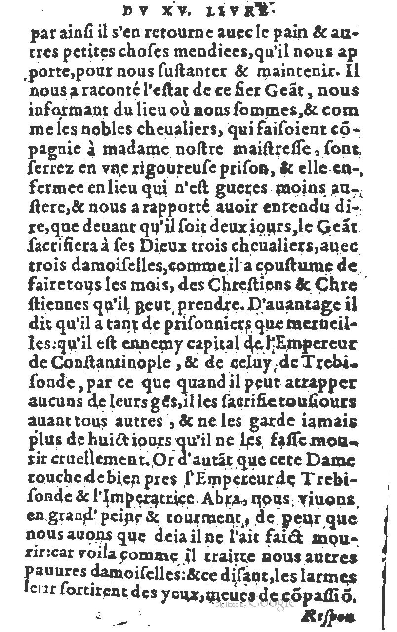 1582 - Jean Huguetan - Trésor des Amadis T. 1 - BM Lyon