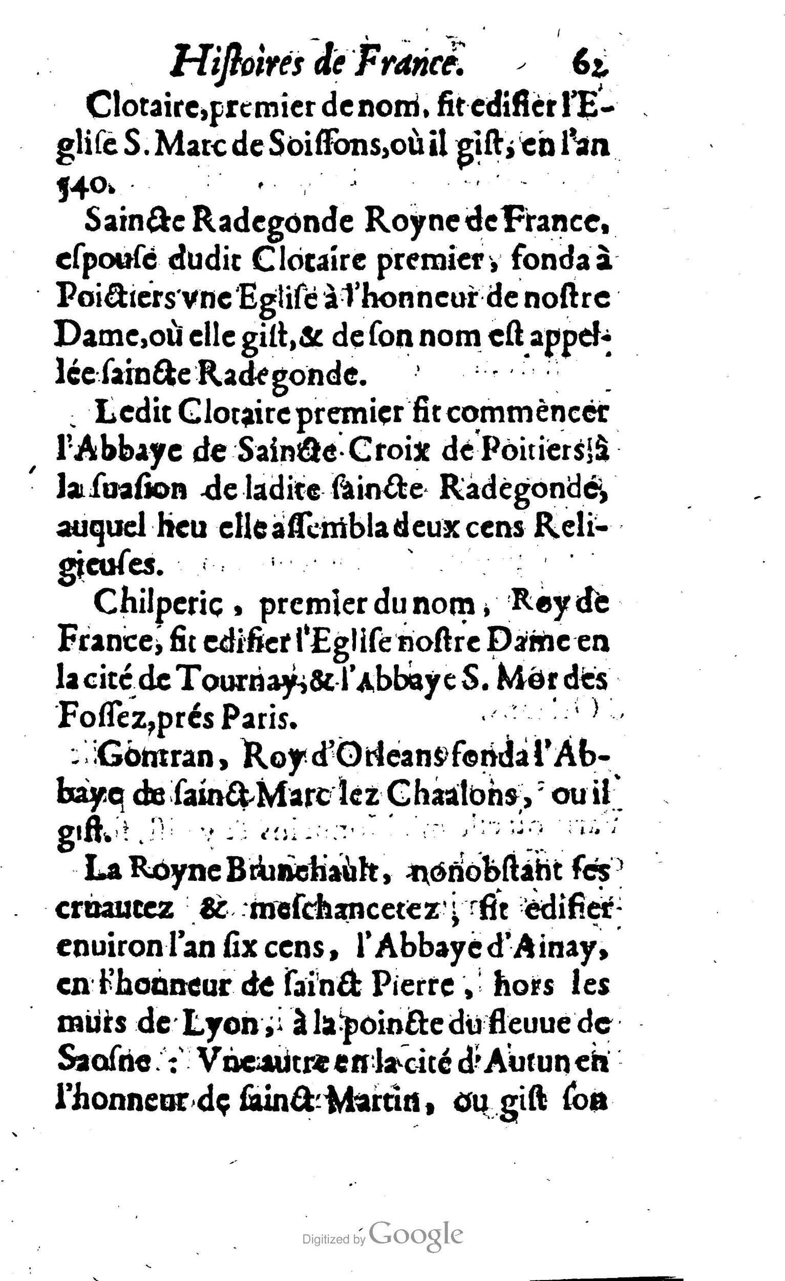 1638 - Jean Corrozet - Trésor des histoires de France - BM Lyon