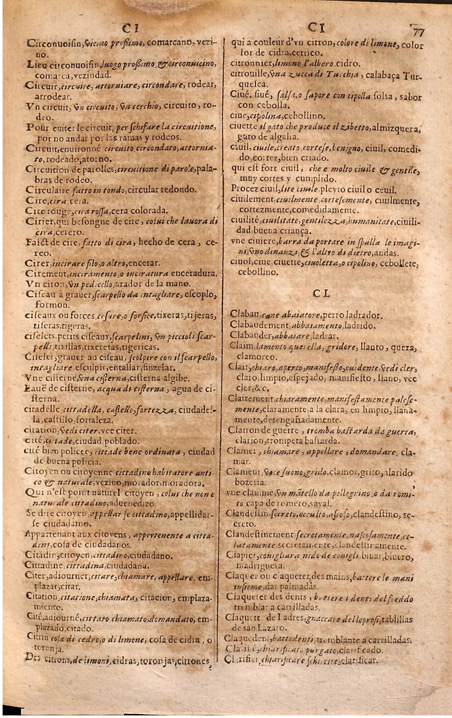 1627 - Jacques Crespin - Trésor des trois langues (Seconde partie) - Regensburg