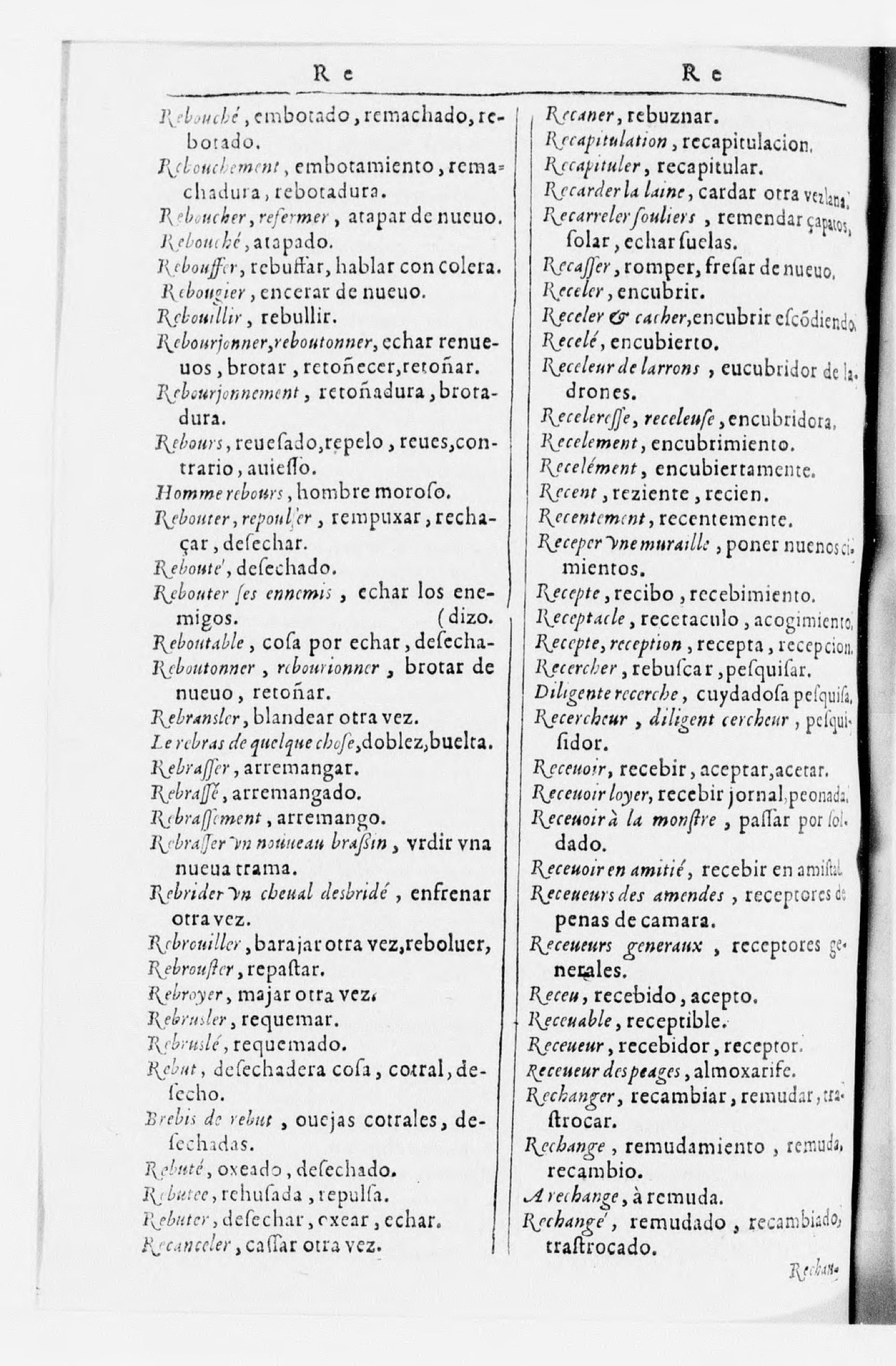 1616 - Veuve Marc Orry - Trésor des deux langues espagnole et française (Seconde partie) - BnF 1616 - Veuve Marc Orry - Trésor des deux langues espagnole et française (Seconde partie) - BnF