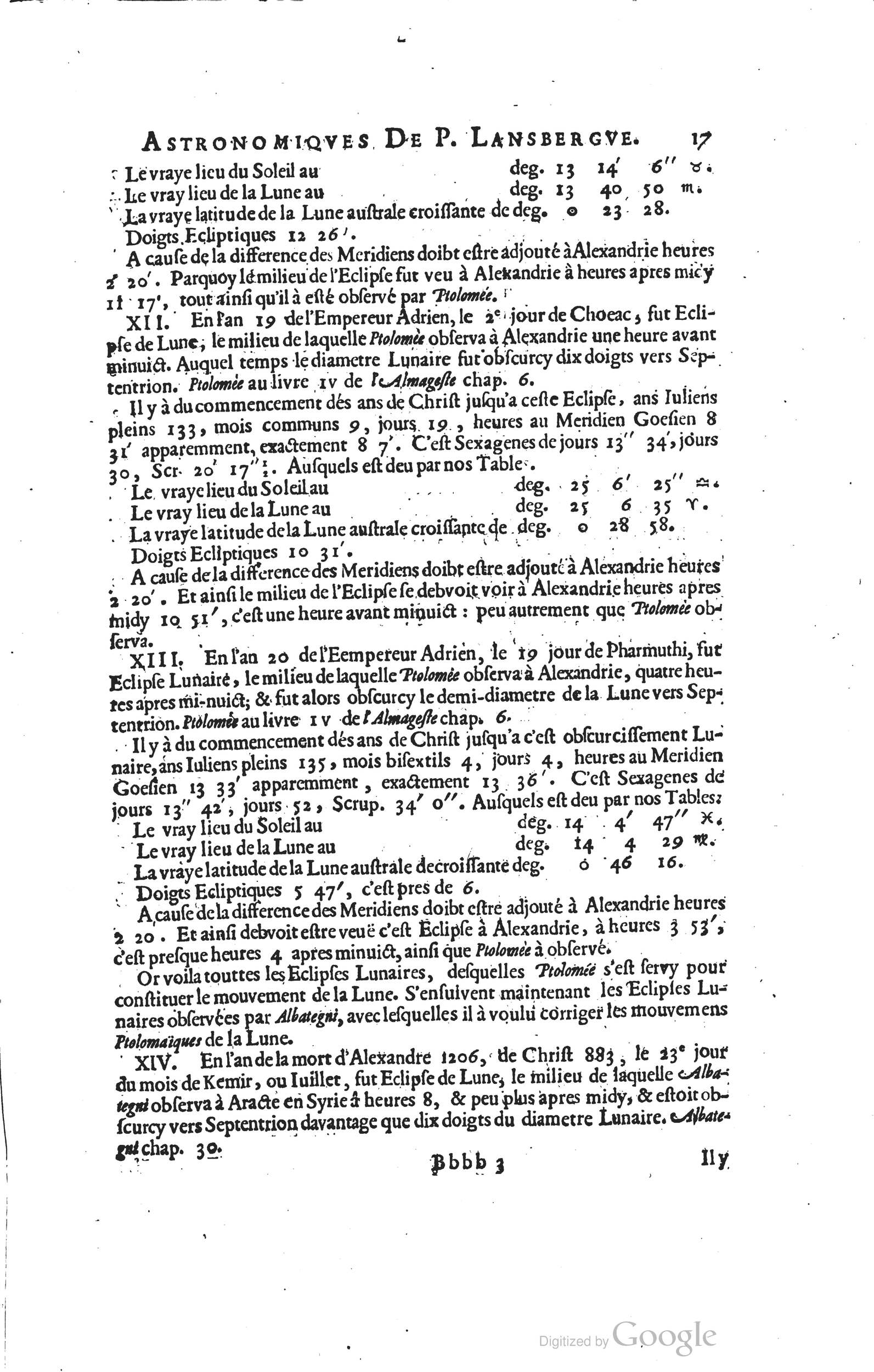 1634 - Zacharie Roman - Les Tables perpétuelles - Universiteit Leiden