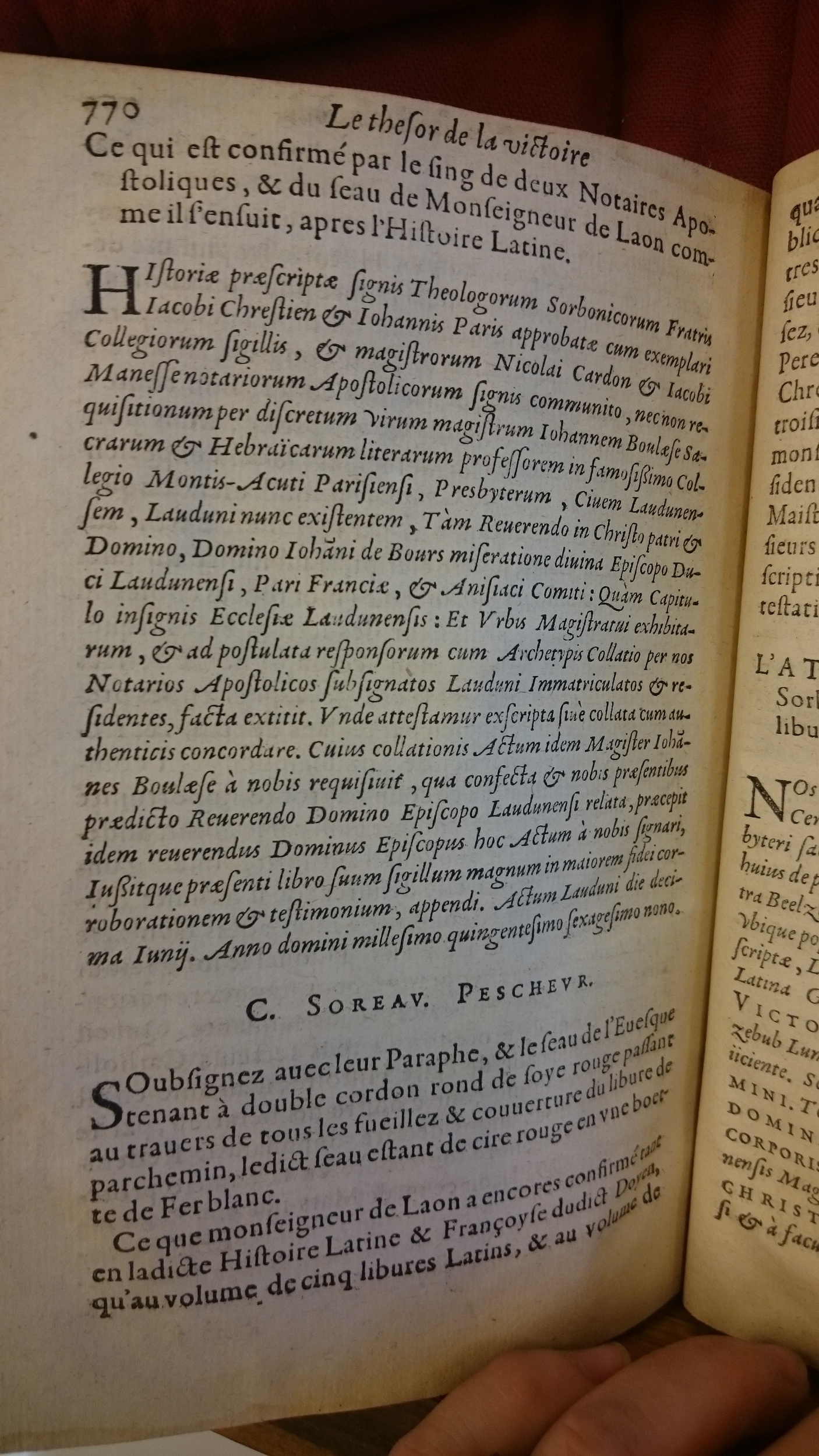 1578 - Nicolas Chesneau - Trésor et entière histoire de la triomphante victoire du corps de Dieu sur l’esprit malin - BM Lyon 1578 - Nicolas Chesneau - Trésor et entière histoire de la triomphante victoire du corps de Dieu sur l’esprit malin - BM Lyon