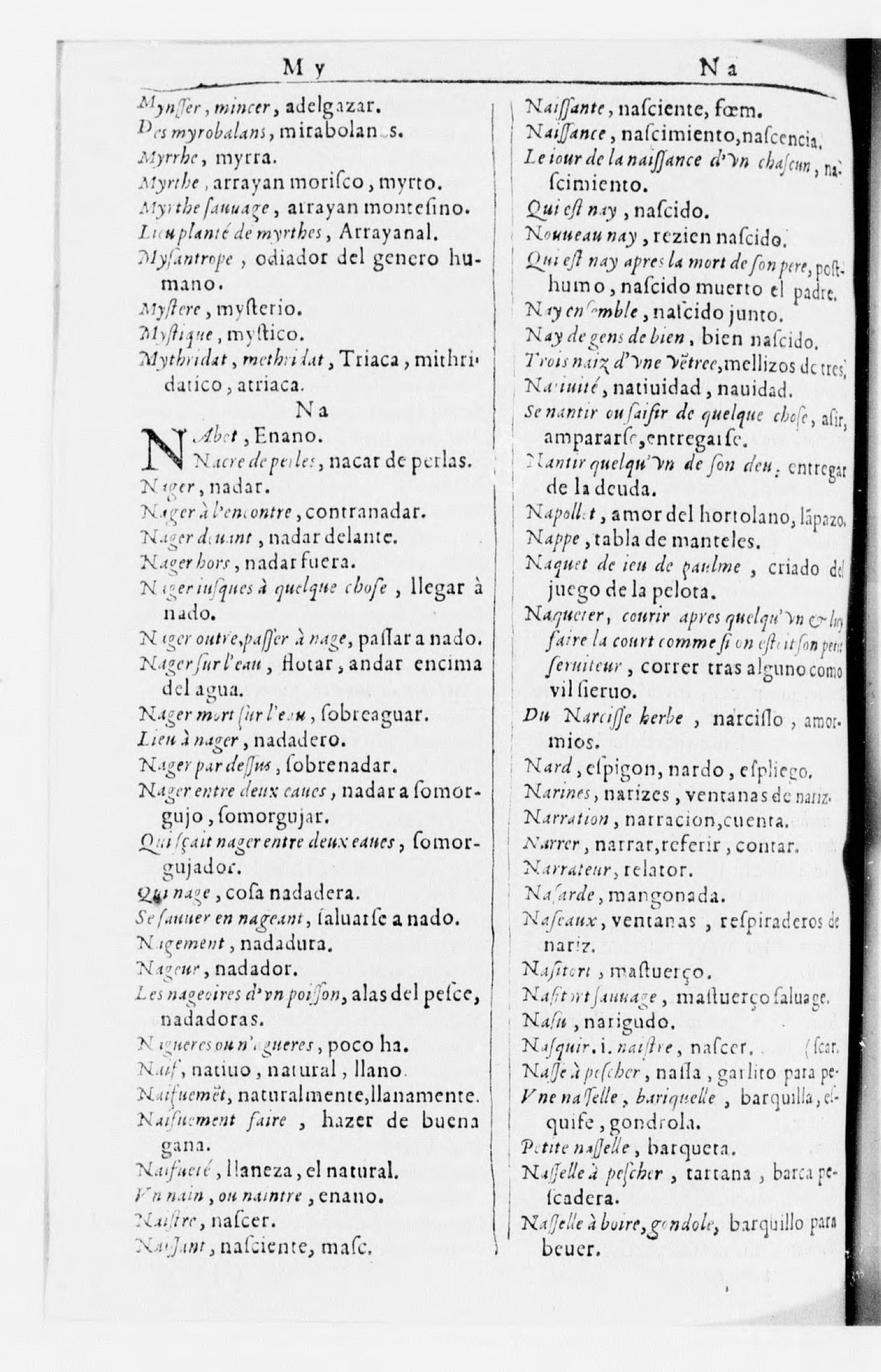 1616 - Veuve Marc Orry - Trésor des deux langues espagnole et française (Seconde partie) - BnF 1616 - Veuve Marc Orry - Trésor des deux langues espagnole et française (Seconde partie) - BnF