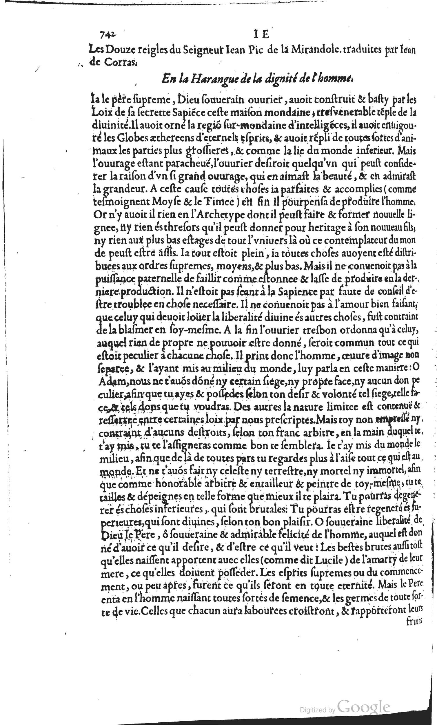 1585 - Barthélemy Honorat - Bibliothèques françaises - BSB Munich