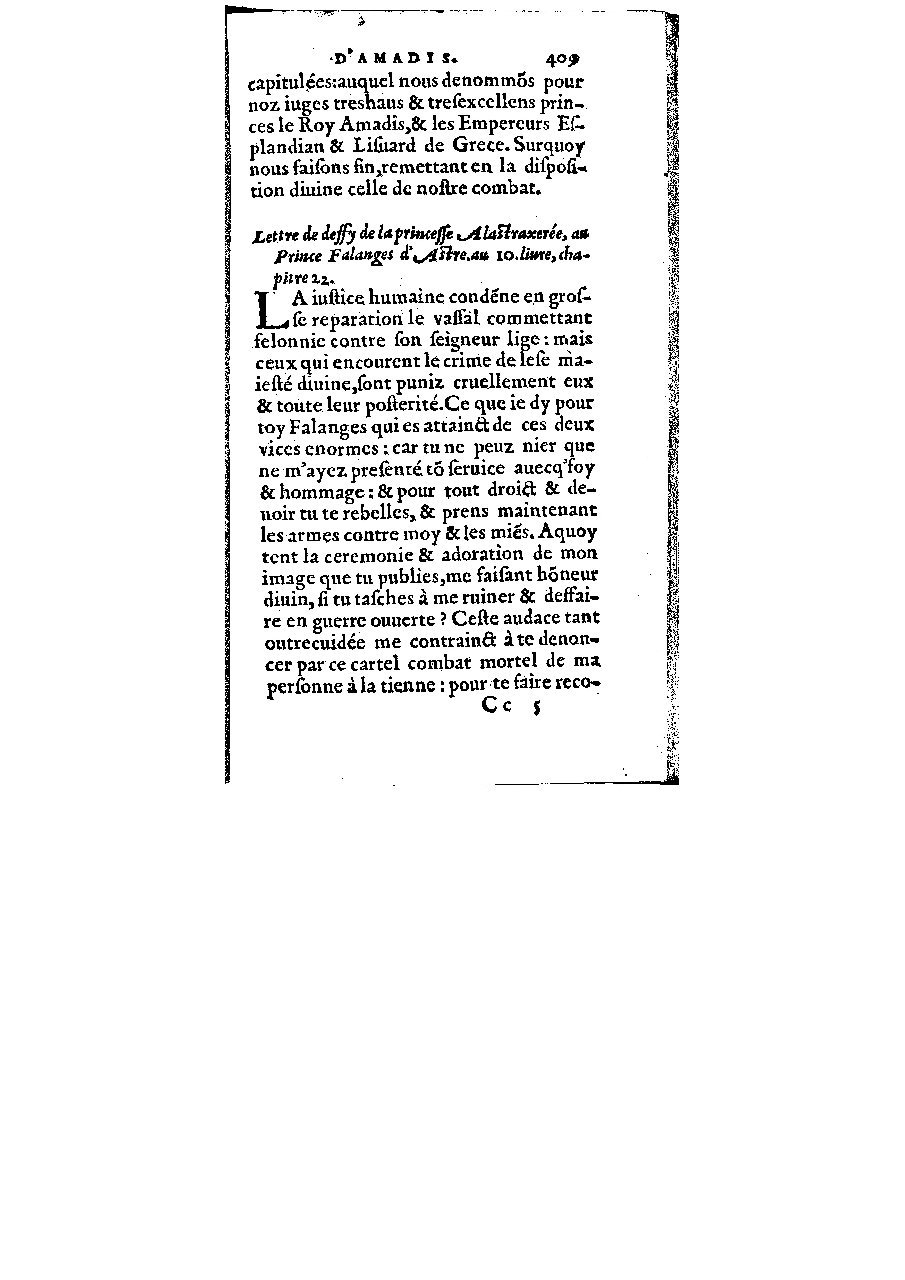 1572 - Veuve Gabriel Cotier - Trésor des Amadis - BM Lyon 1572 - Veuve Gabriel Cotier - Trésor des Amadis - BM Lyon