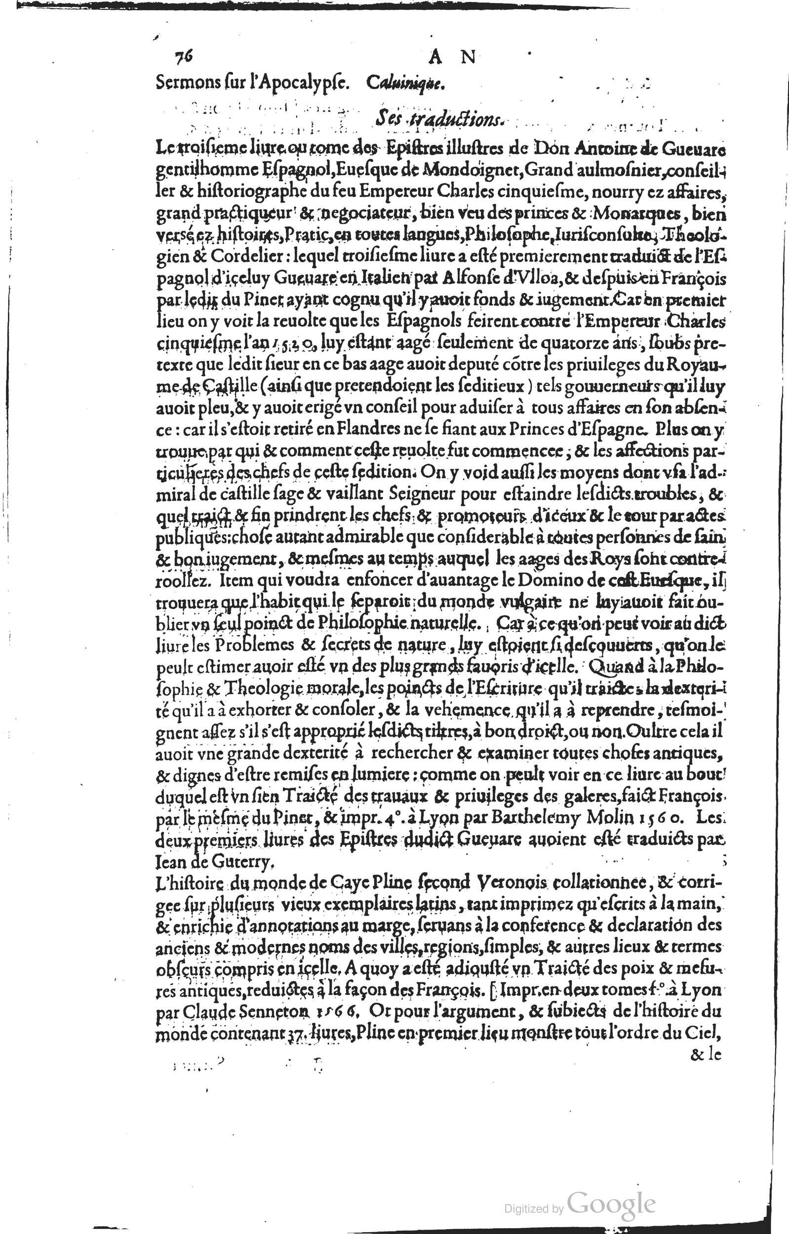 1585 - Barthélemy Honorat - Bibliothèques françaises - BSB Munich