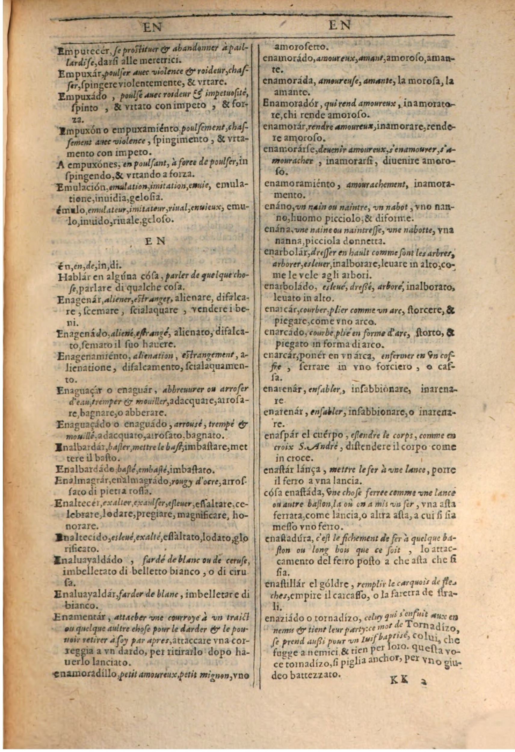 1609 - Philippe Albert et Alexandre Pernet - Trésor des trois langues française, italienne et espagnole (Première partie) - BSB Munich 1609 - Philippe Albert et Alexandre Pernet - Trésor des trois langues française, italienne et espagnole (Première partie) - BSB Munich