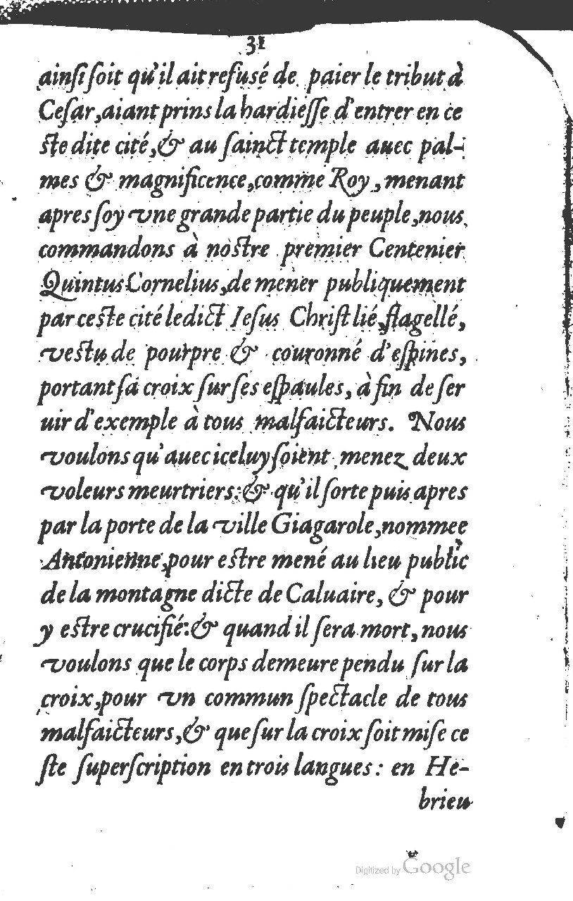 1581 - Jean Stratius - Trésor de Ponce Pilate - BM Lyon
