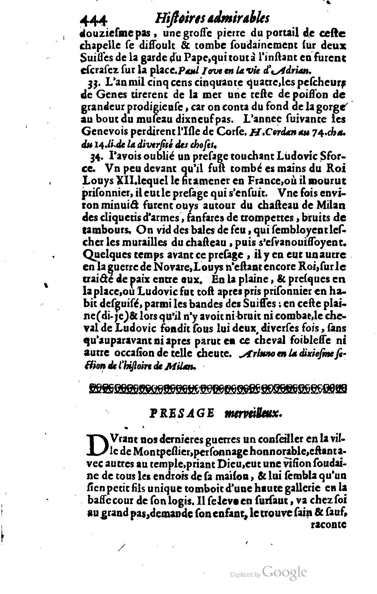 1628 - Jacques Crespin - Trésor d’histoires admirables et mémorables - BSB Munich