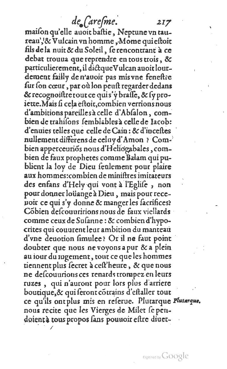 1607 - Nicolas Du Fossé - Trésor quadragésimal - T 01 - BM Lyon