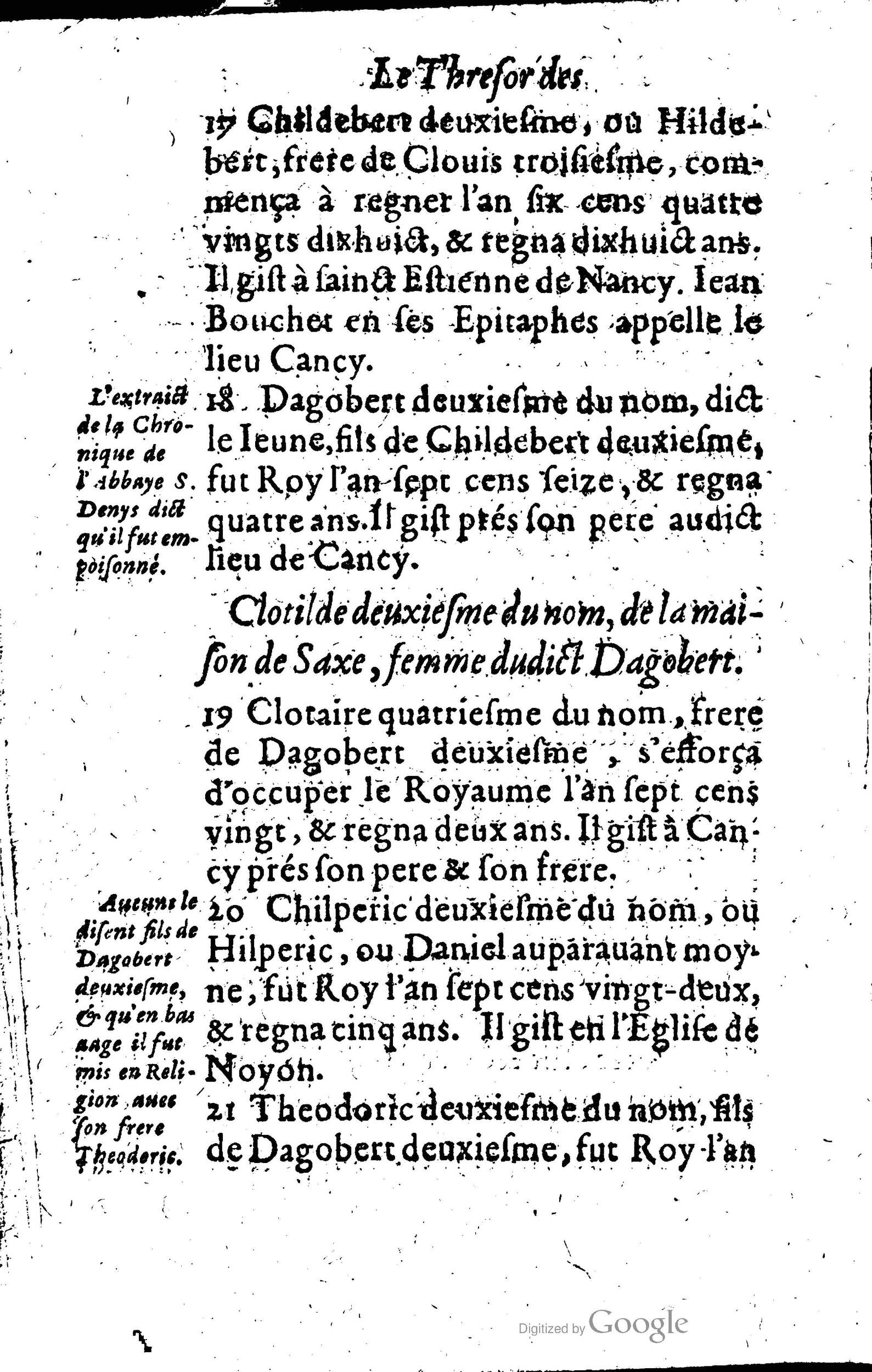 1619 - Jean Corrozet - Trésor des histoires de France - Anvers Musée Plantin-Moretus
