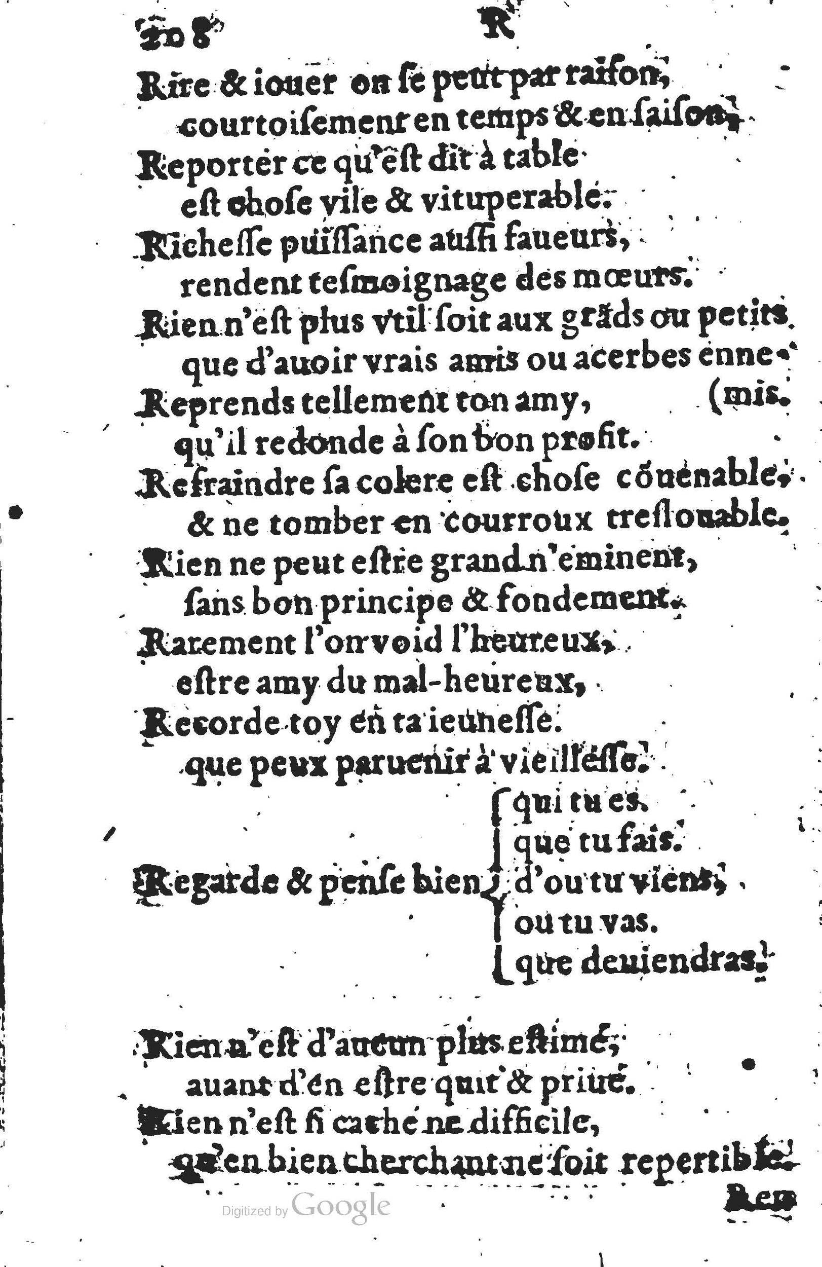 1578 - Nicolas Lescuyer - Trésor des sentences dorées - UGent