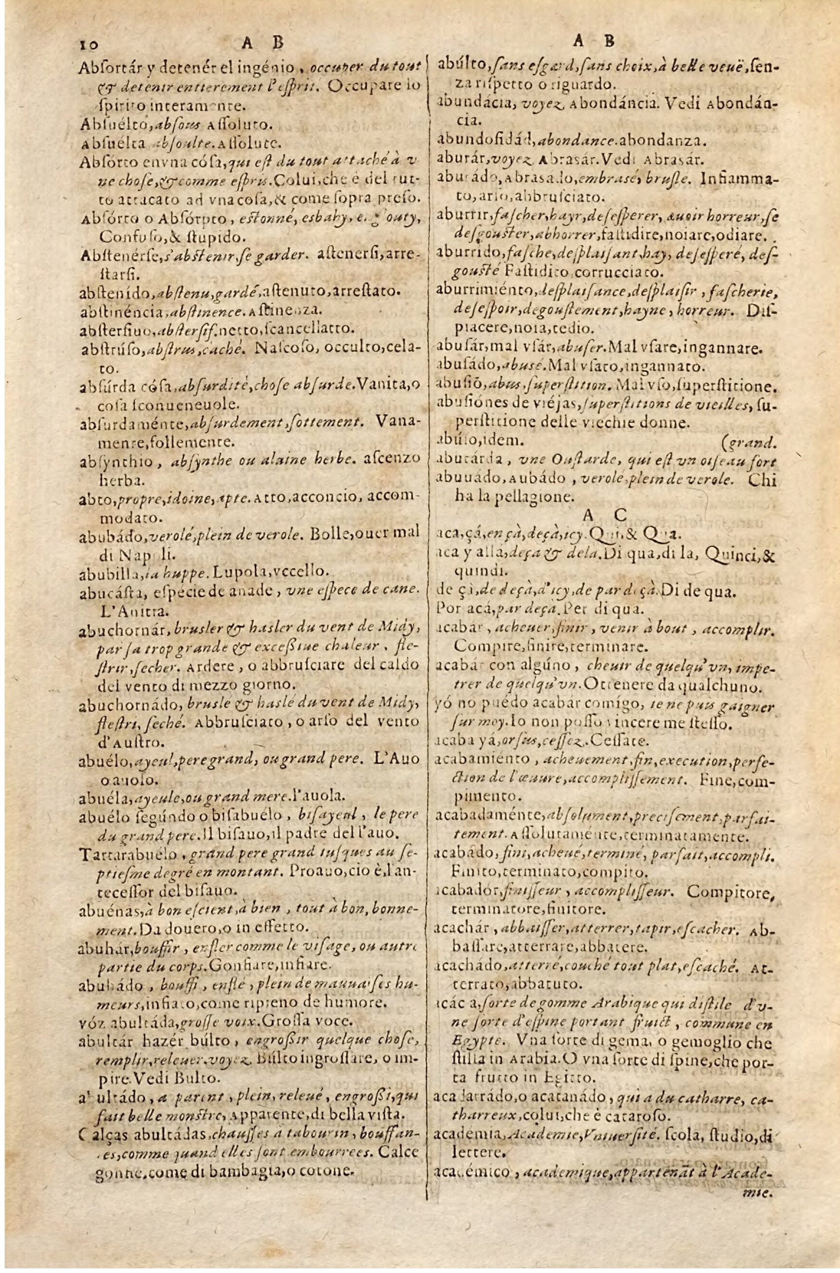 1627 - Jacques Crespin - Trésor des trois langues - Regensburg