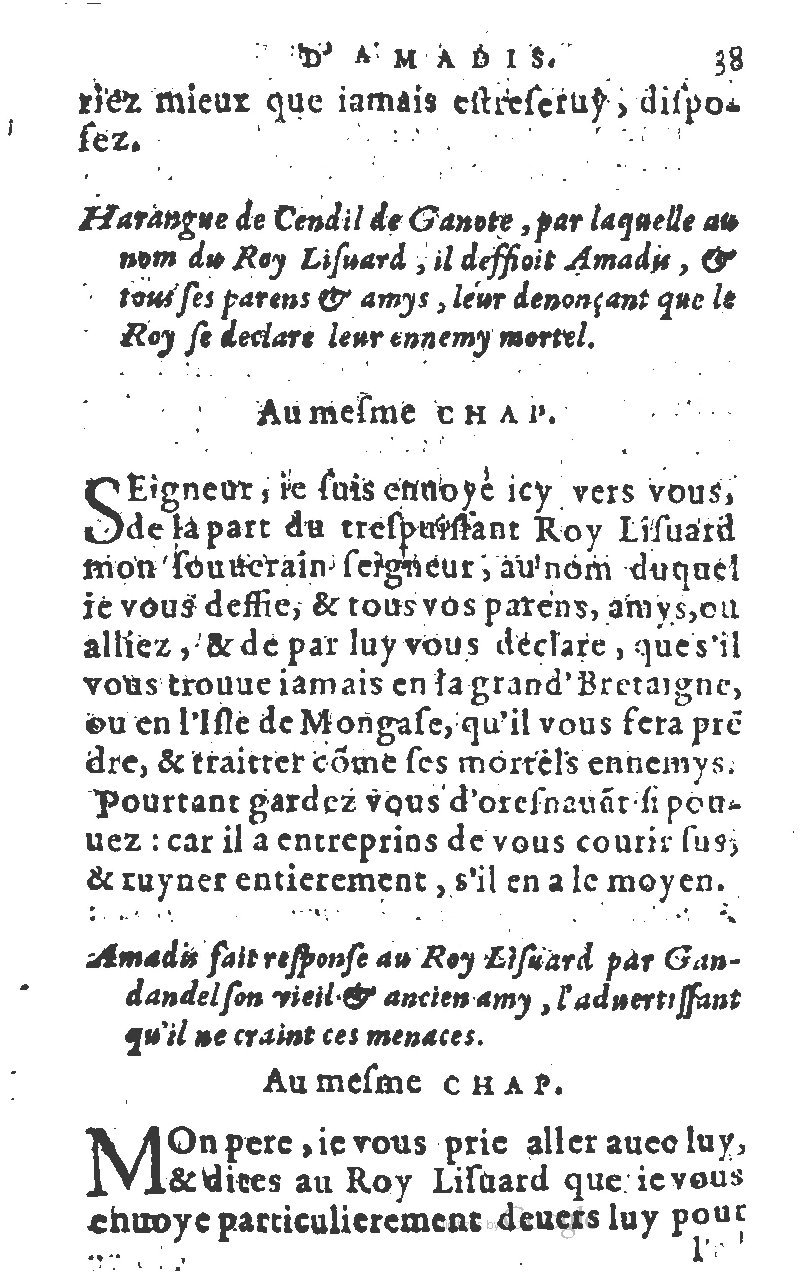 1582 - Jean Huguetan - Trésor des Amadis T. 1 - BM Lyon