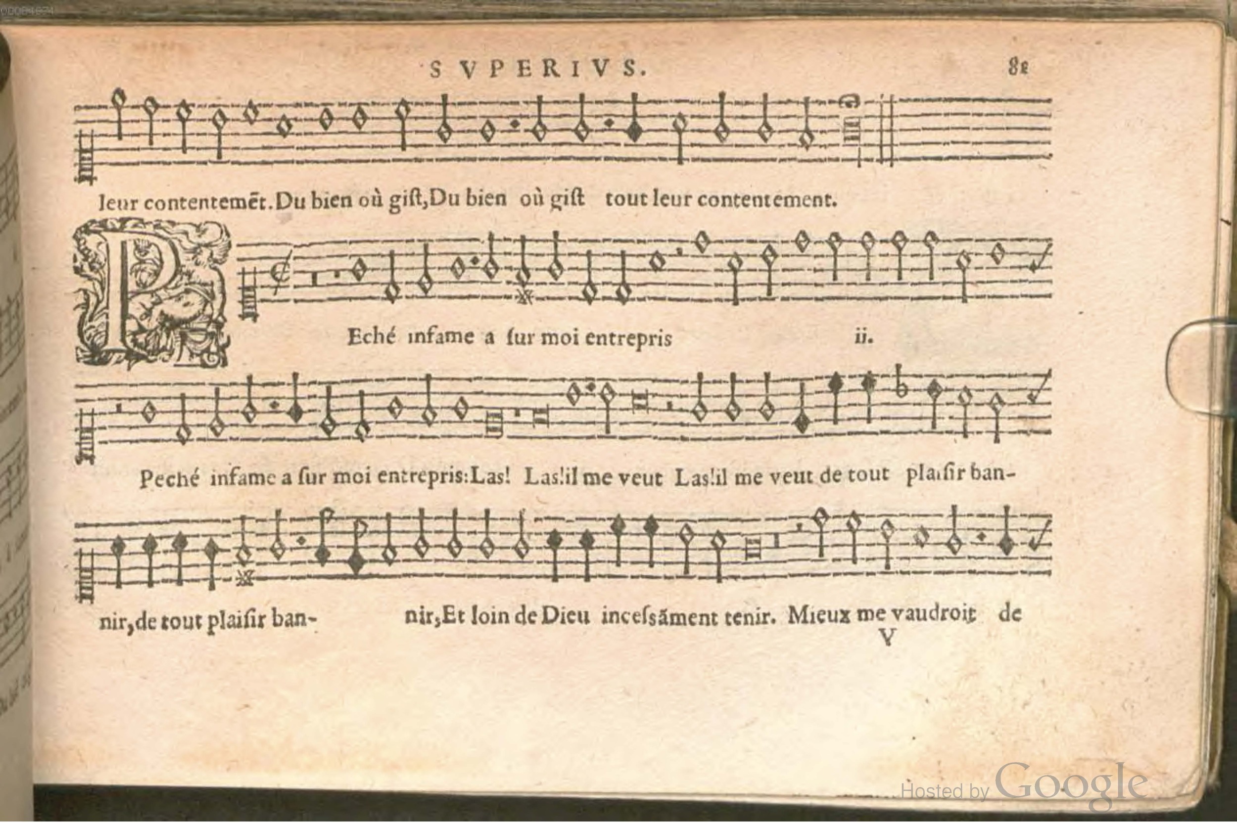 1576 - [Pierre de Saint-André] - Trésor de musique d’Orlande de Lassus Superius - BSB Munich