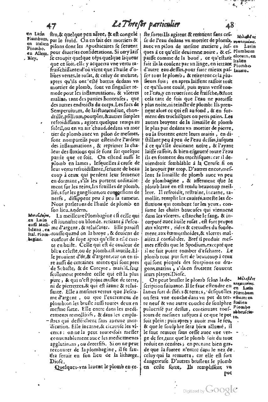 1616 - Étienne Gamonet - Grand trésor ou dispensaire - BSB Munich