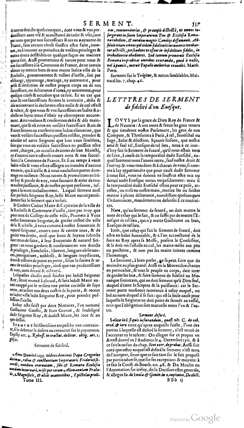 1629 - Veuve Nicolas Buon - Trésor du droit français (21754 T. 3) - BM Lyon