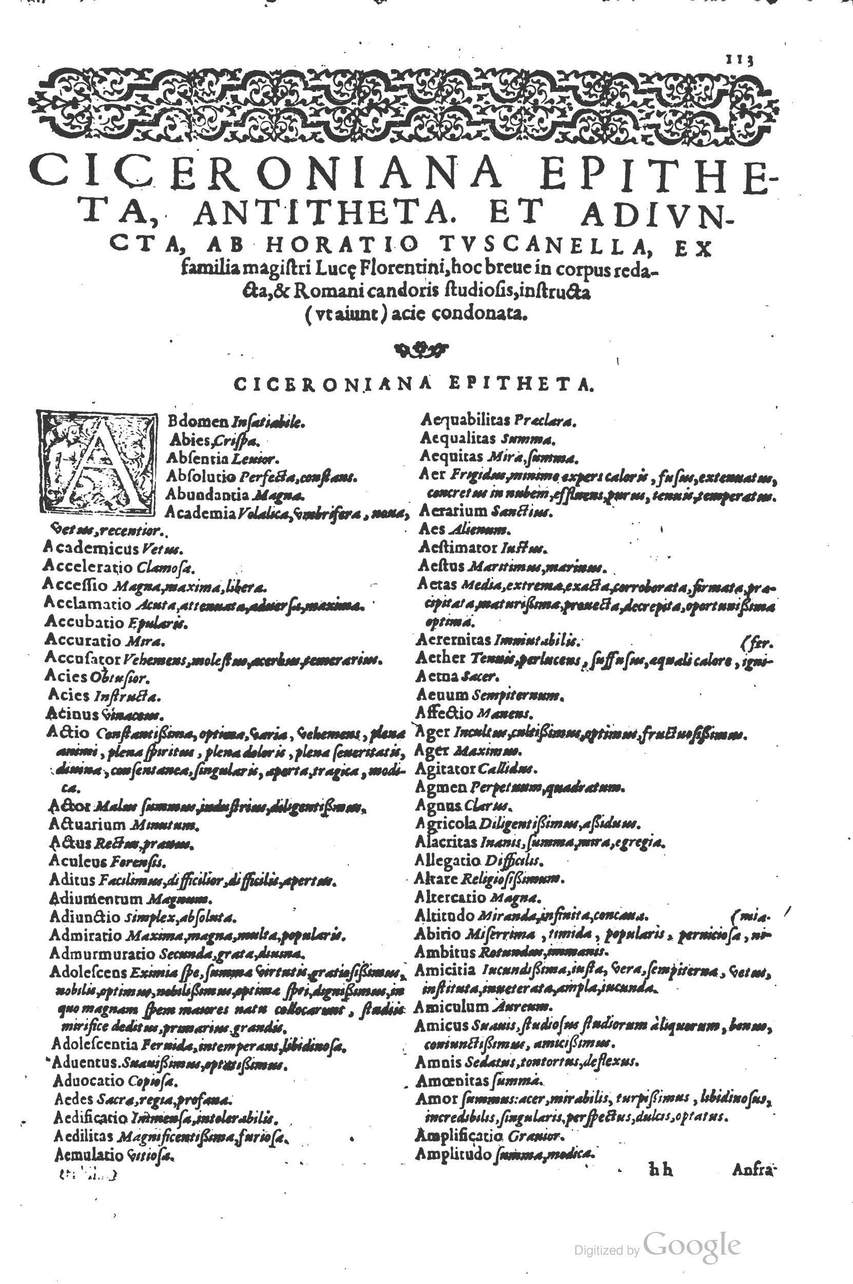 1578 - Louis Cloquemin - Trésor des mots et traits français - BSB Munich