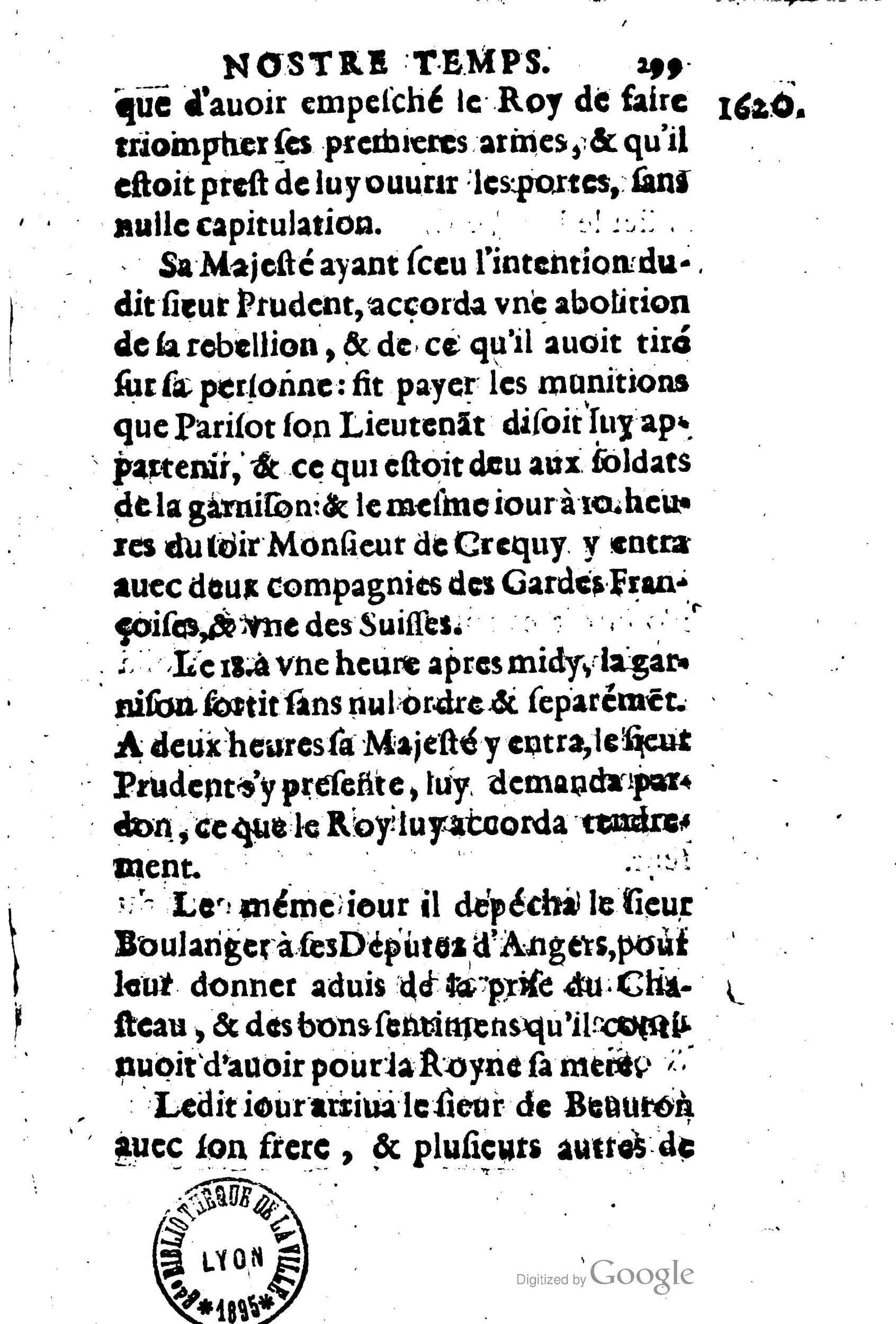 1623 - Joseph Bouillerot - Trésor de l’histoire générale de notre temps - BM Lyon